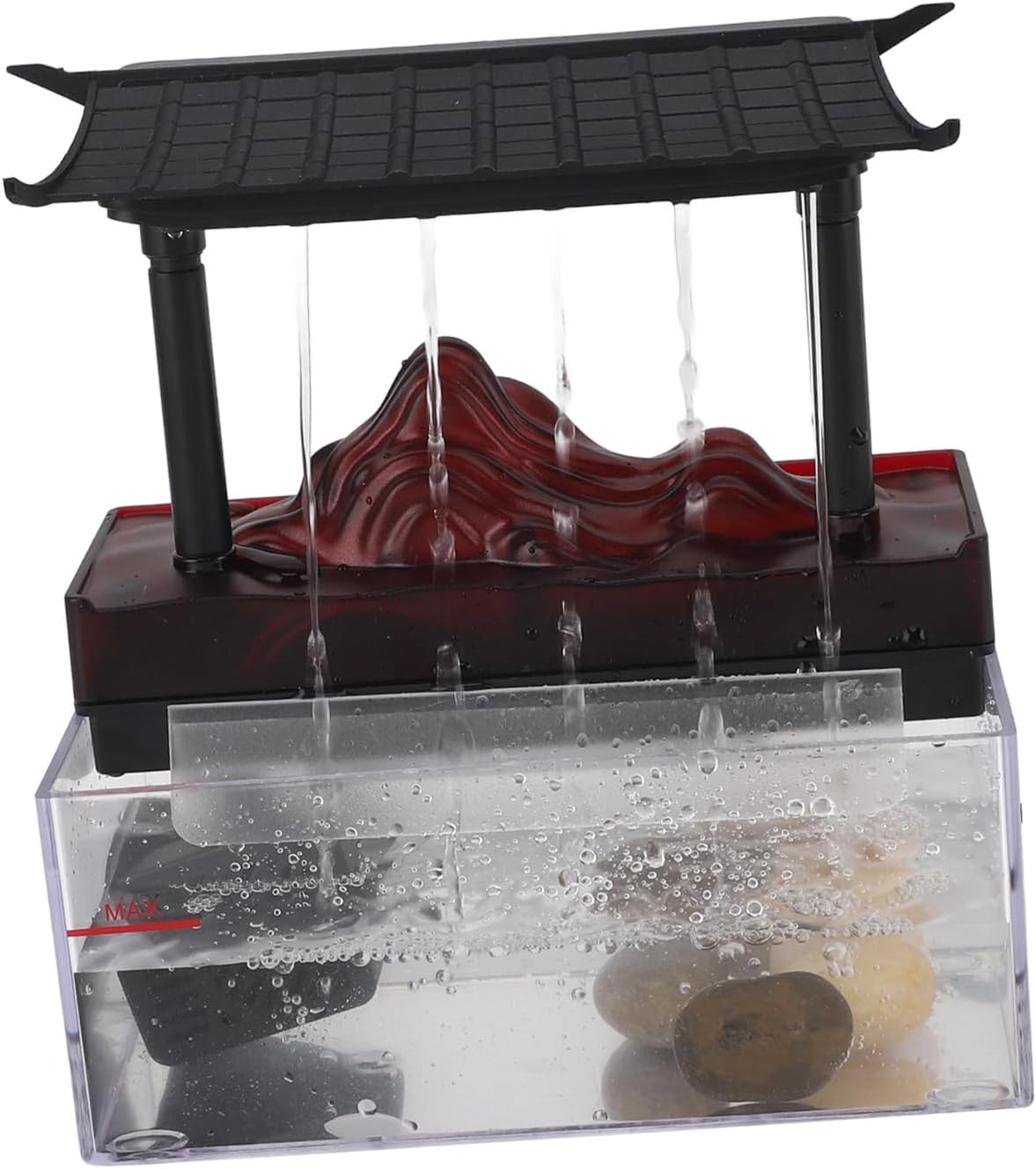 Enlybee Tabletop Water Fountain with LED Light USB Powered