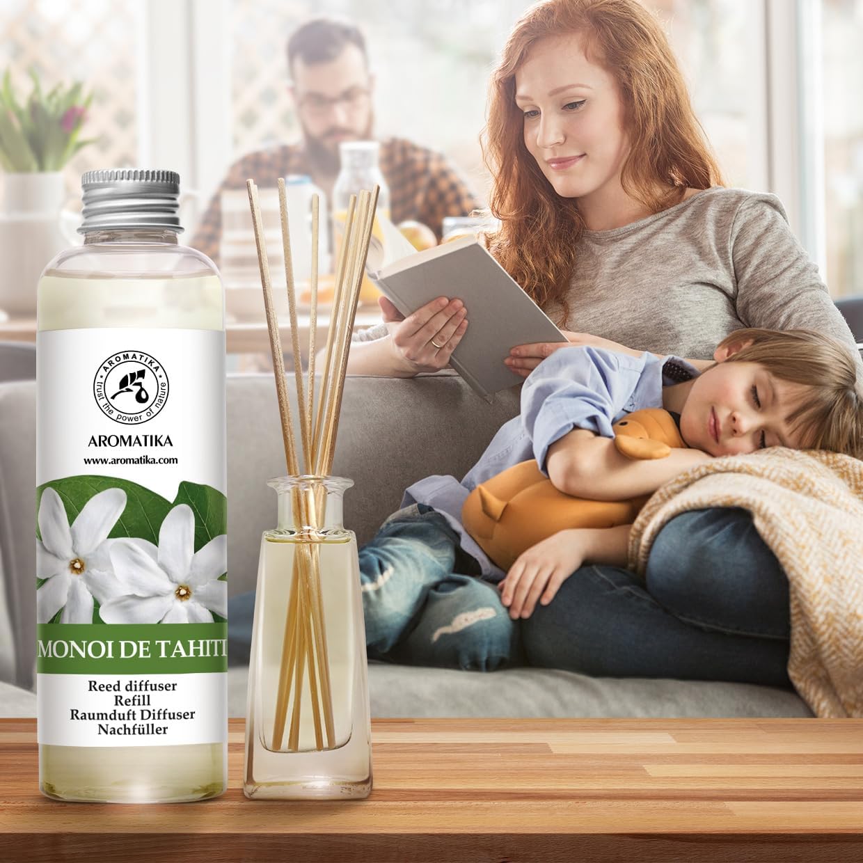 AROMATIKA Reed Diffuser Set 4 x 68 Fl Oz