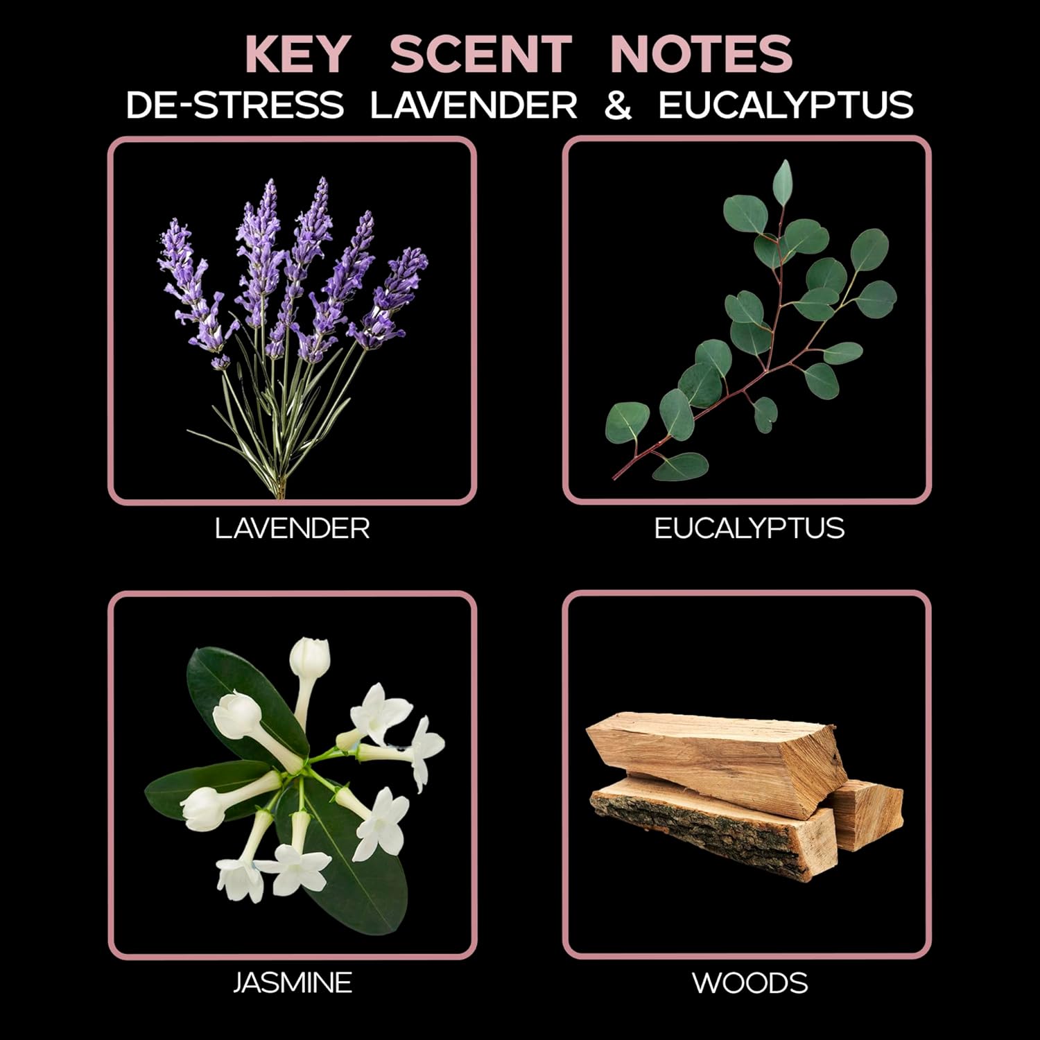 Lovspa De-Stress Lavender Eucalyptus Reed Diffuser Oil Refill with Reed Sticks