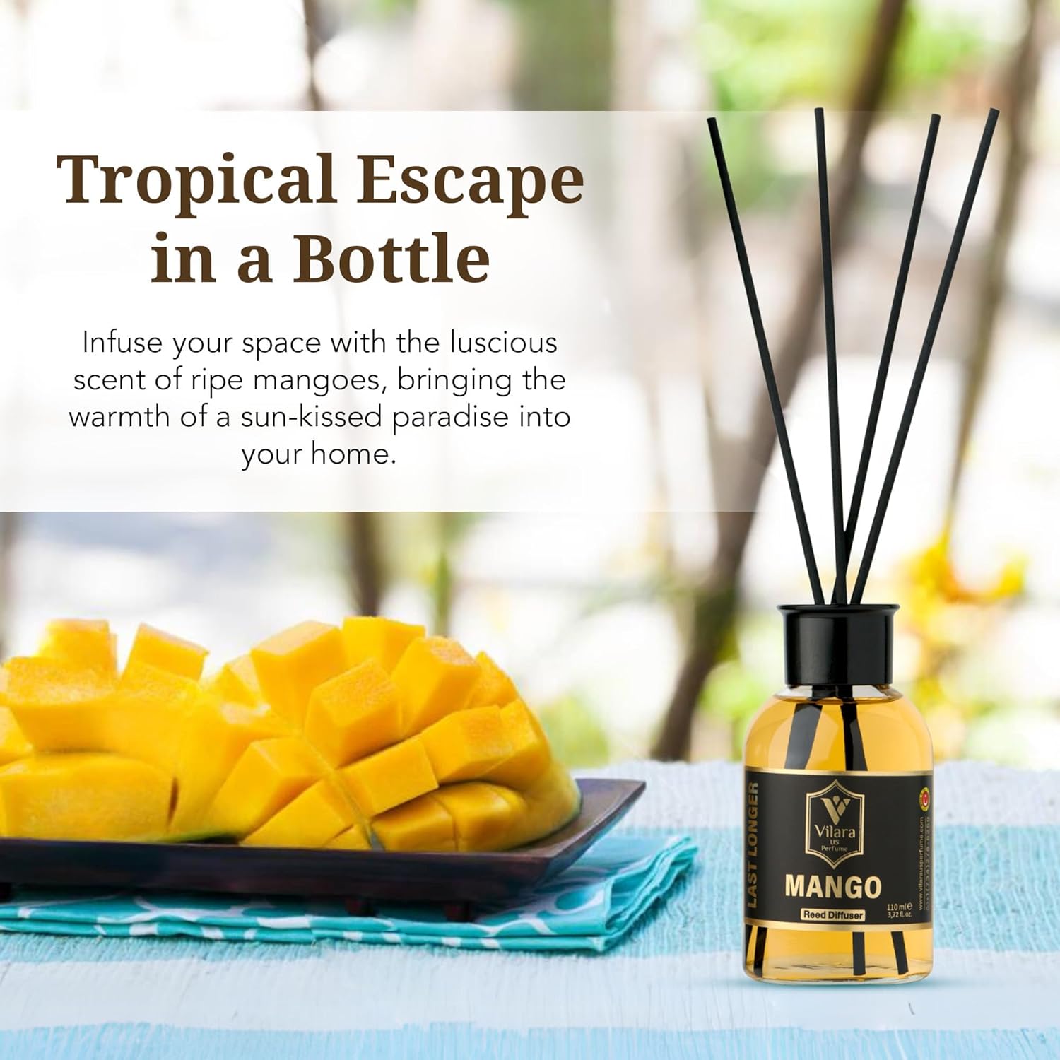 Vilara Reed Diffuser Set Pack of 3 Mango Oud Istanbul