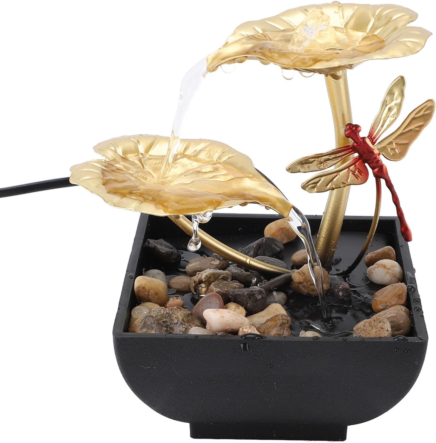 Zerodis USB Tabletop Fountain with Dragonfly Design