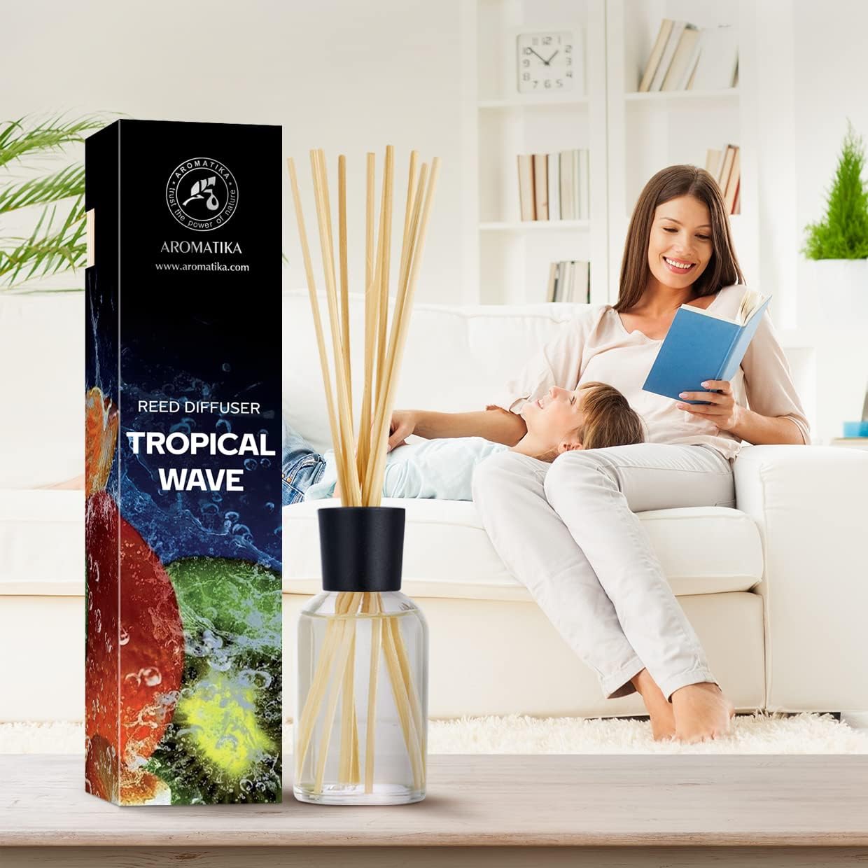 Tropical Wave Reed Diffuser 34 Fl Oz - Natural Aroma
