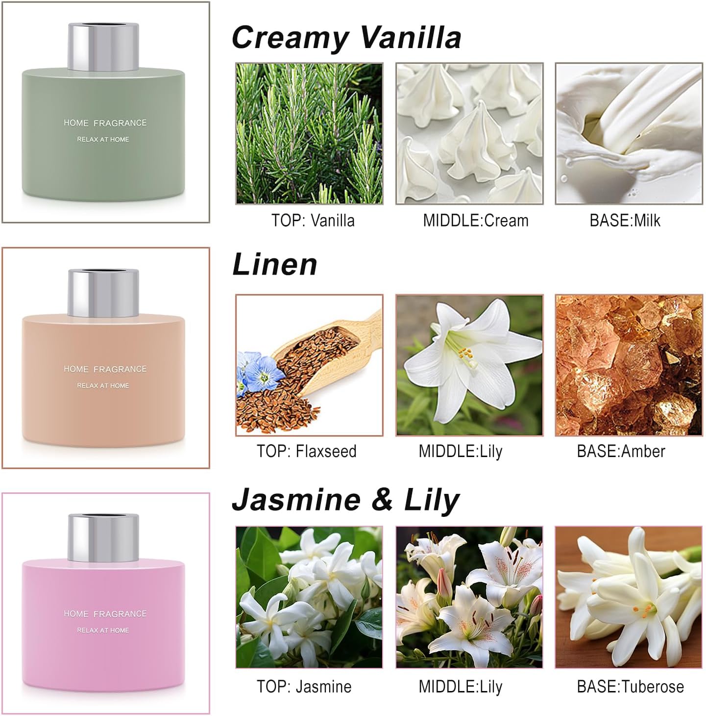 Lodeur Vill 3 Pc Reed Diffuser Set