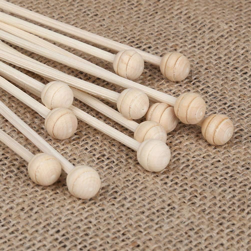 SUPVOX 10 Pcs Reed Diffuser Set with Wooden Beads
