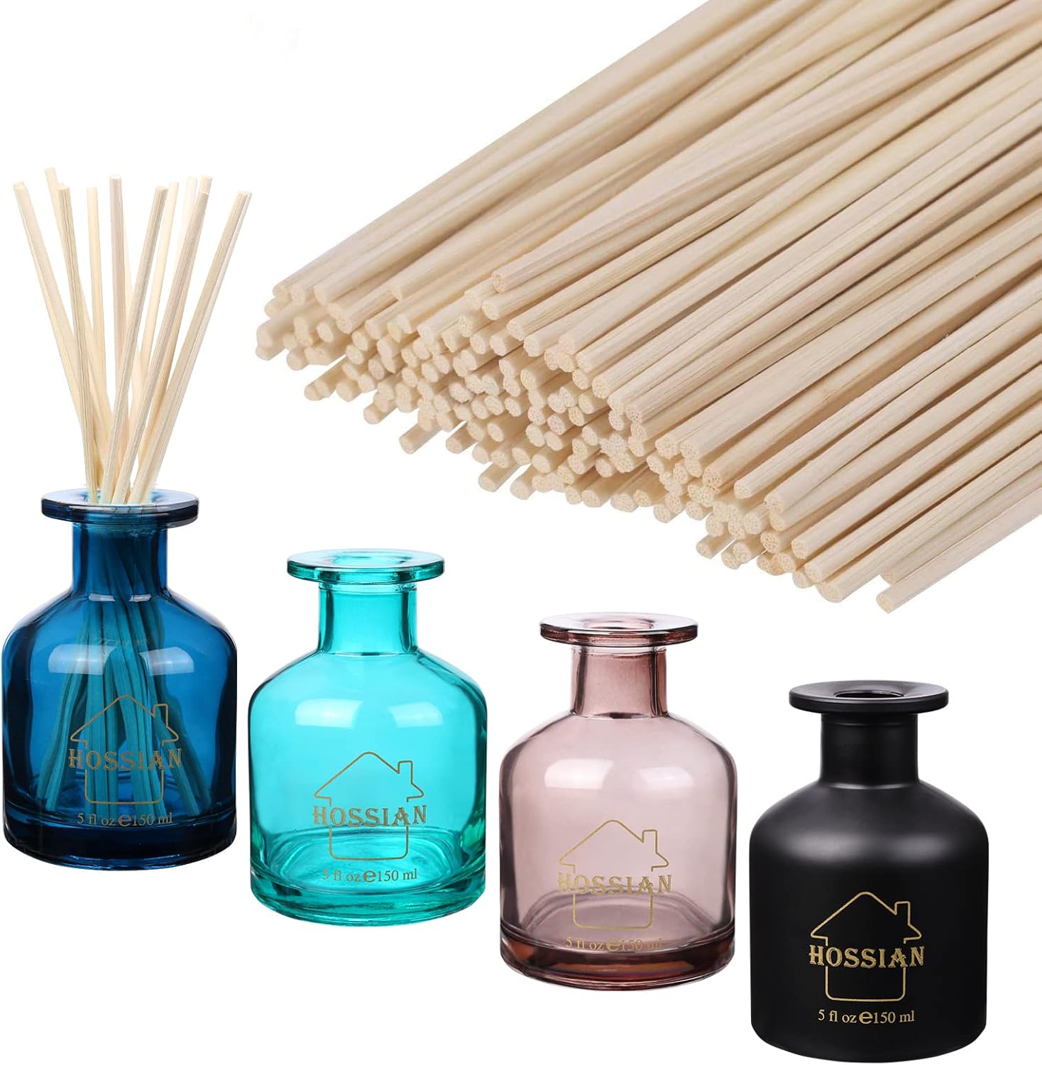 HOSSIAN Diffuser Bottles with Reed Sticks 1