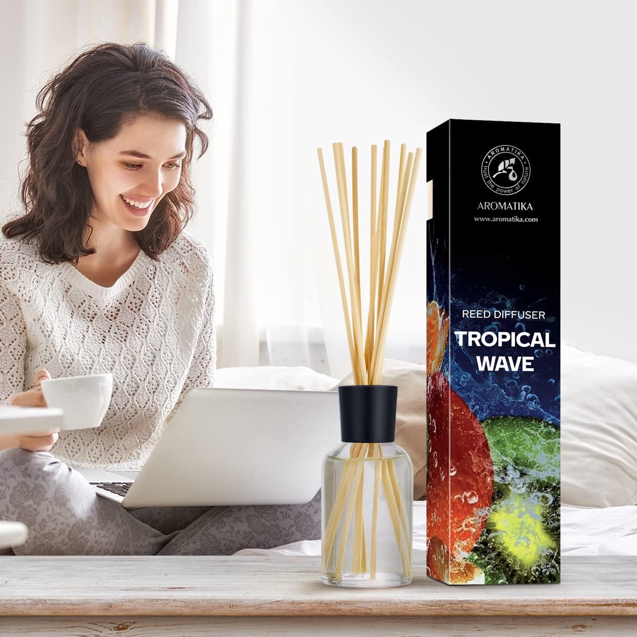 Tropical Wave Reed Diffuser 34 Fl Oz - Natural Aroma