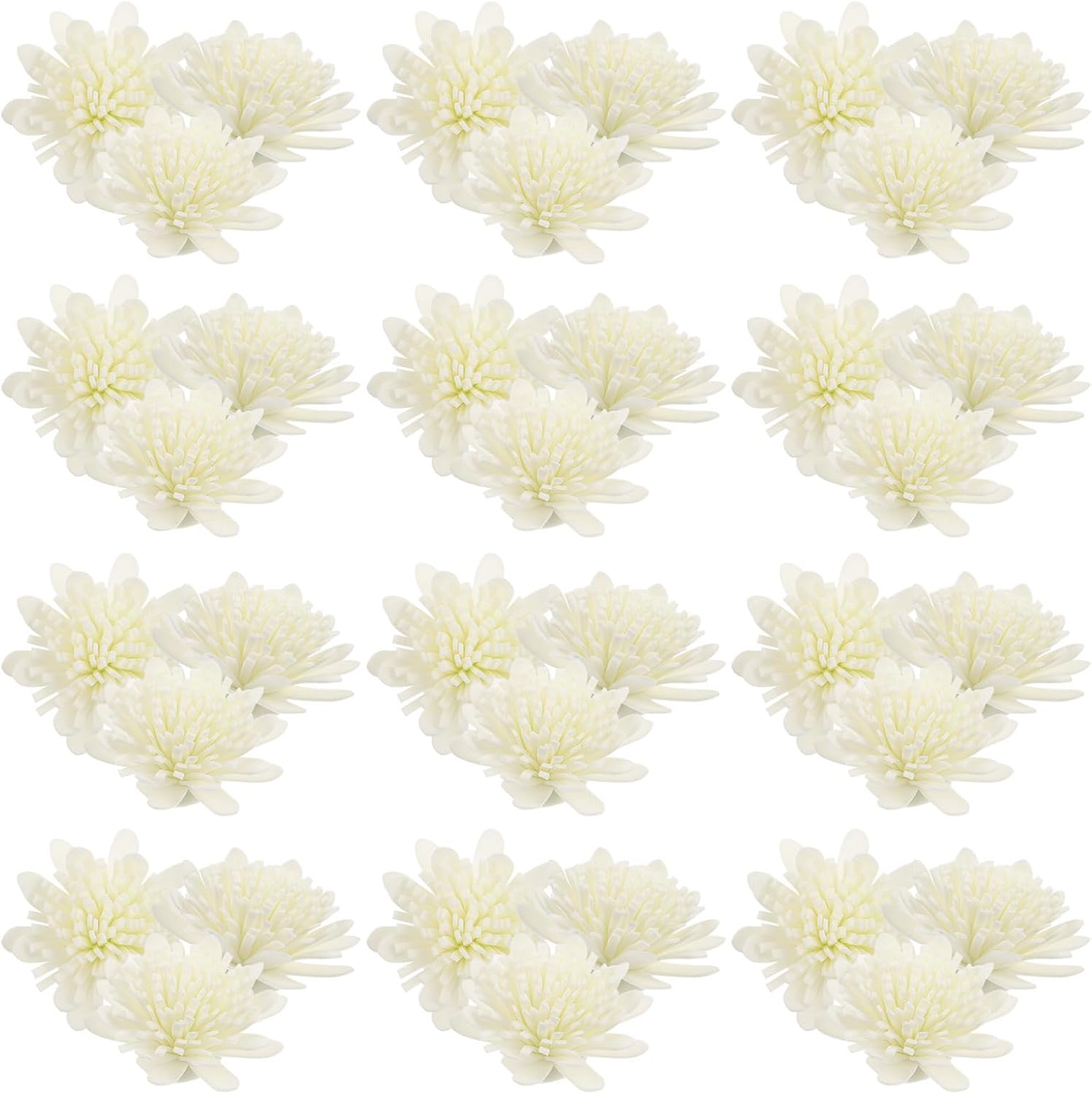 100pcs White Reed Diffuser Flowers Set
