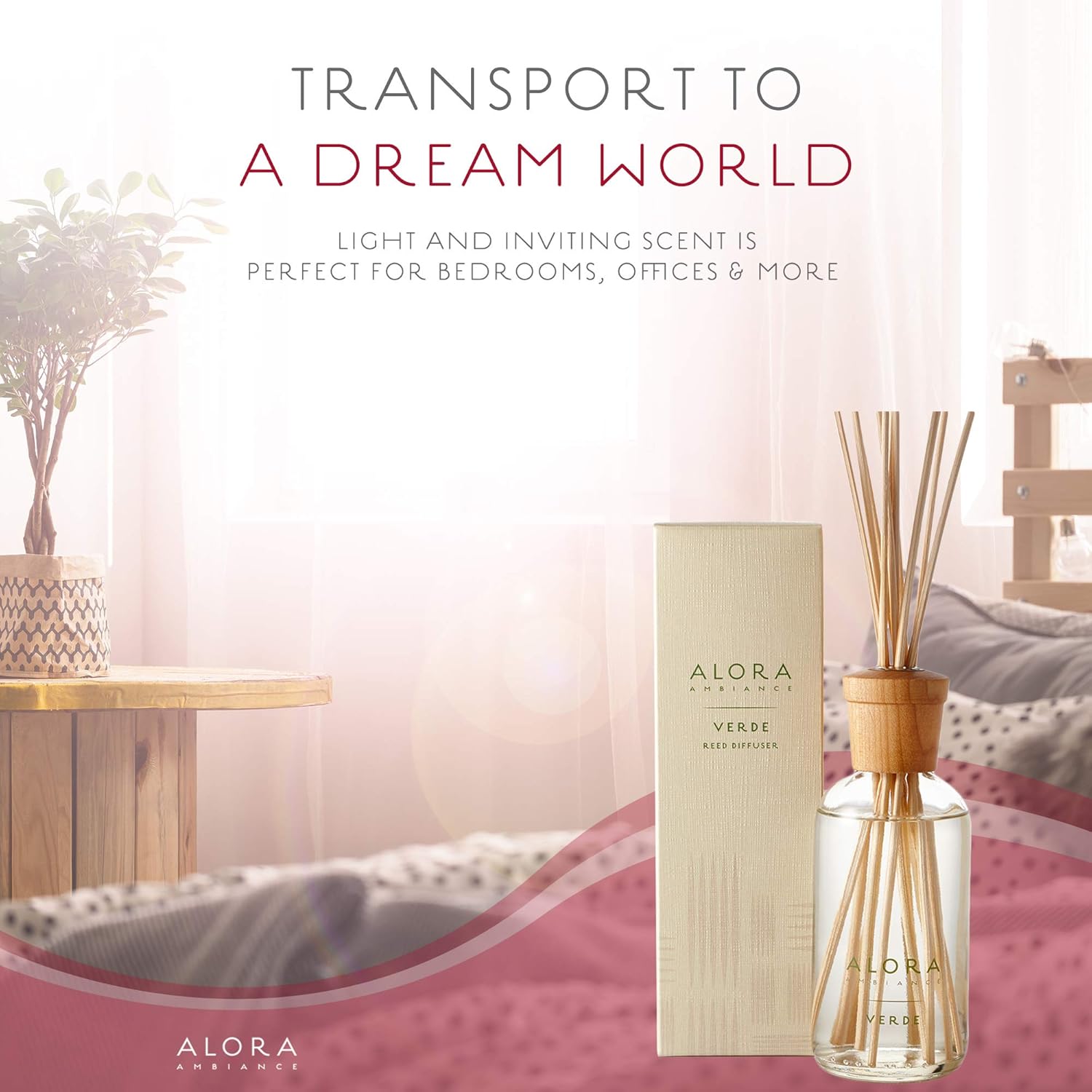 Verde 8 oz Reed Diffuser with Fresh Melon Fragrance