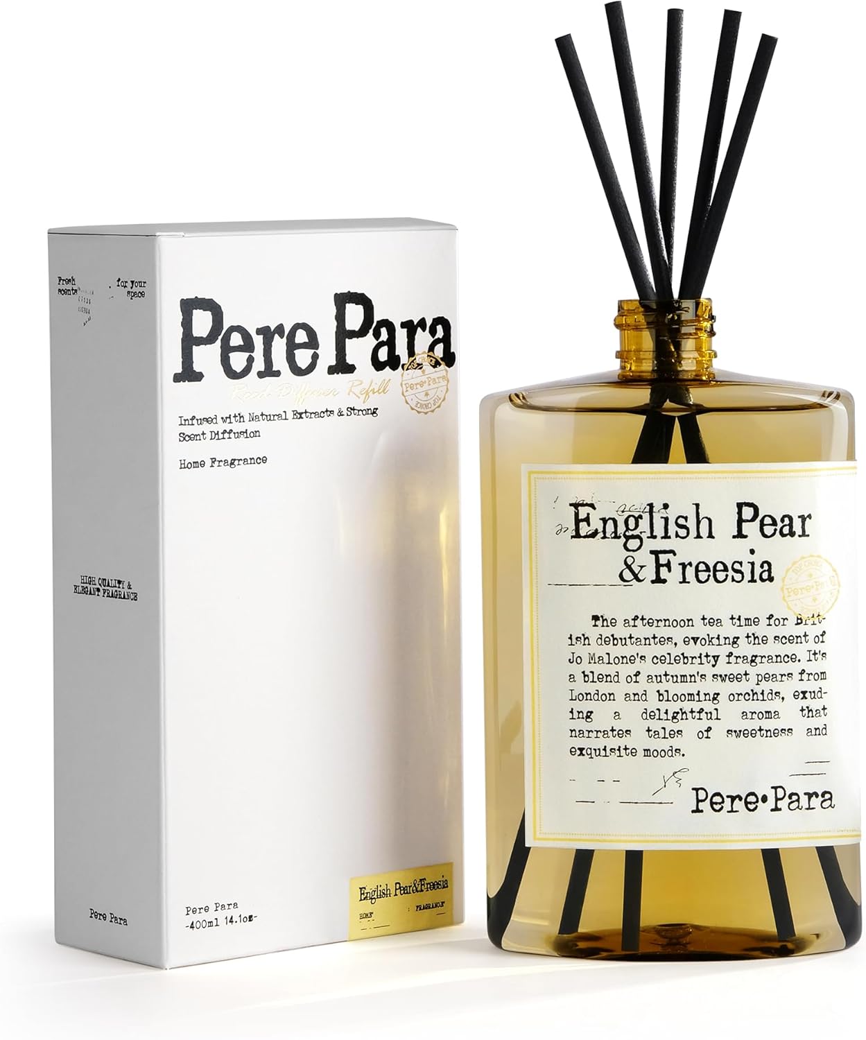 English Pear Freesia Scent Reed Diffuser Set