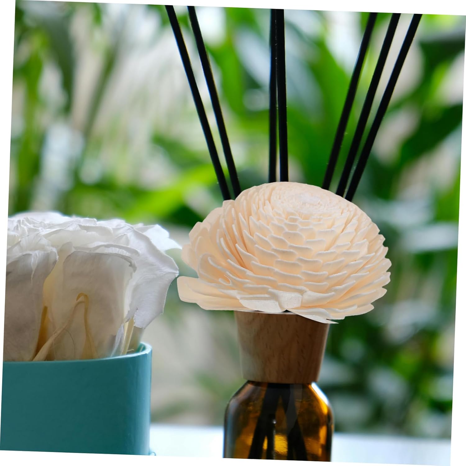 Veemoon 2pcs DIY Aromatherapy Flower Diffusers for Home Decor