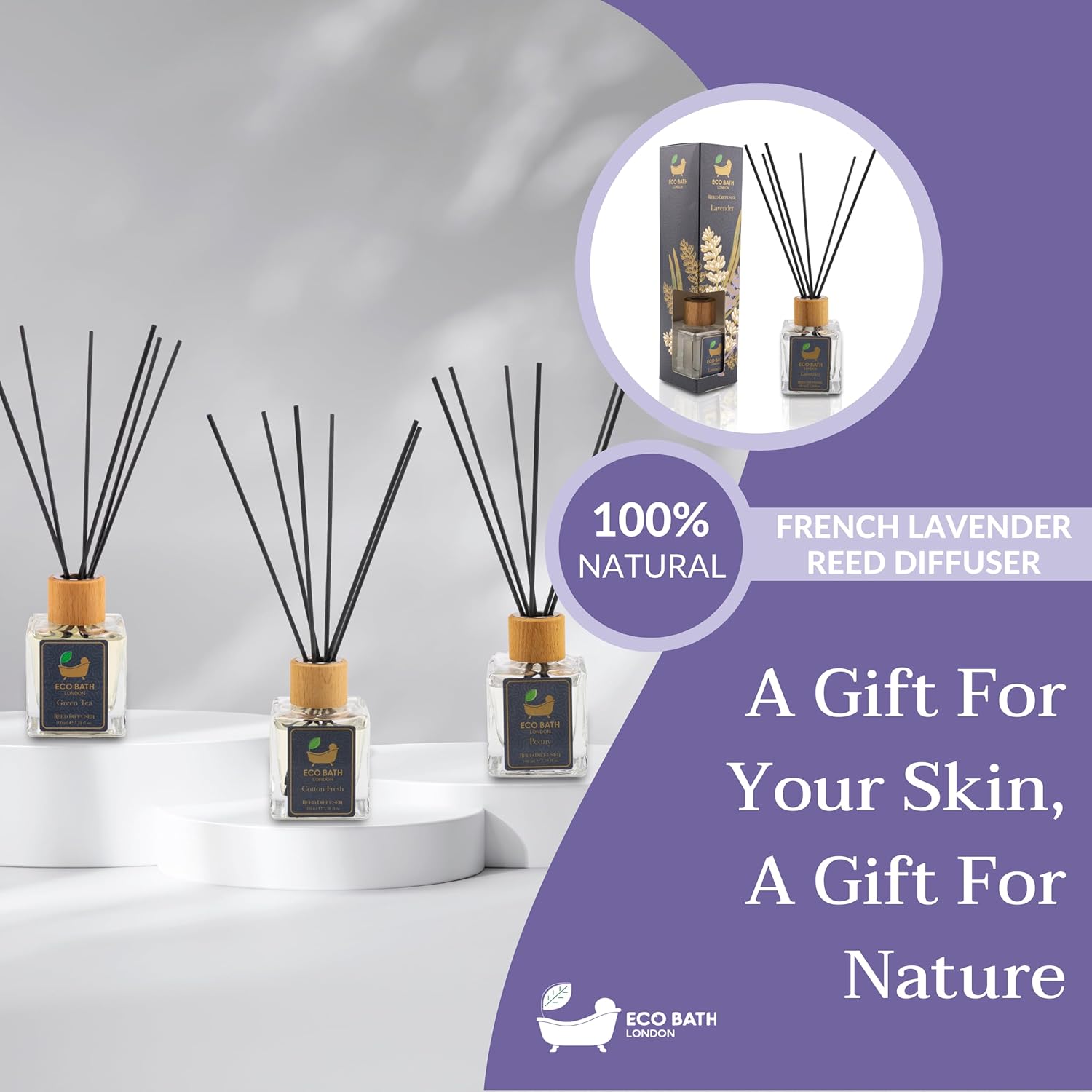 French Lavender Reed Diffuser - 100ml Luxurious Home Fragrance