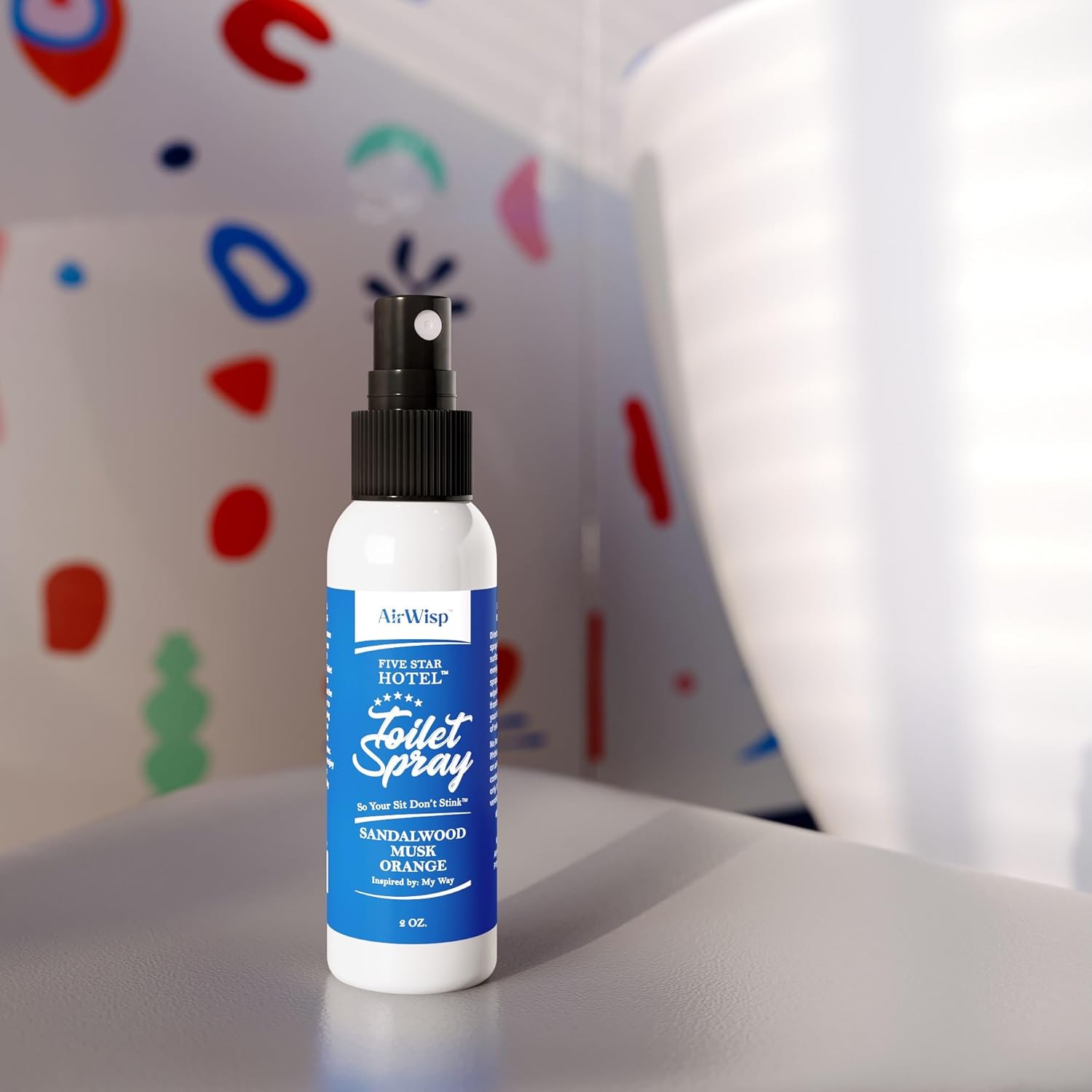 AirWisp Toilet Spray My Way Hotel Scent 2 oz Bottle