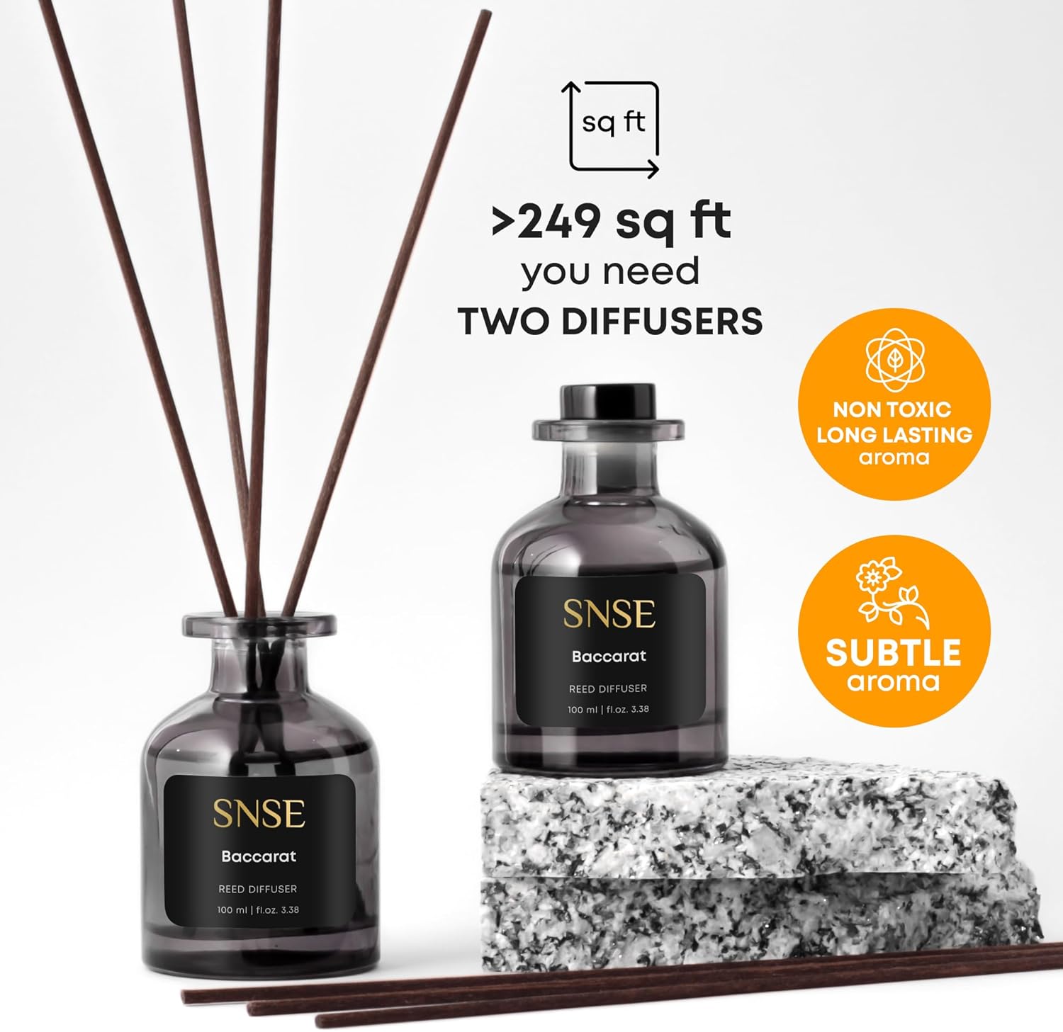 SNSE Baccarat Rouge Reed Diffuser Luxury Aroma Set