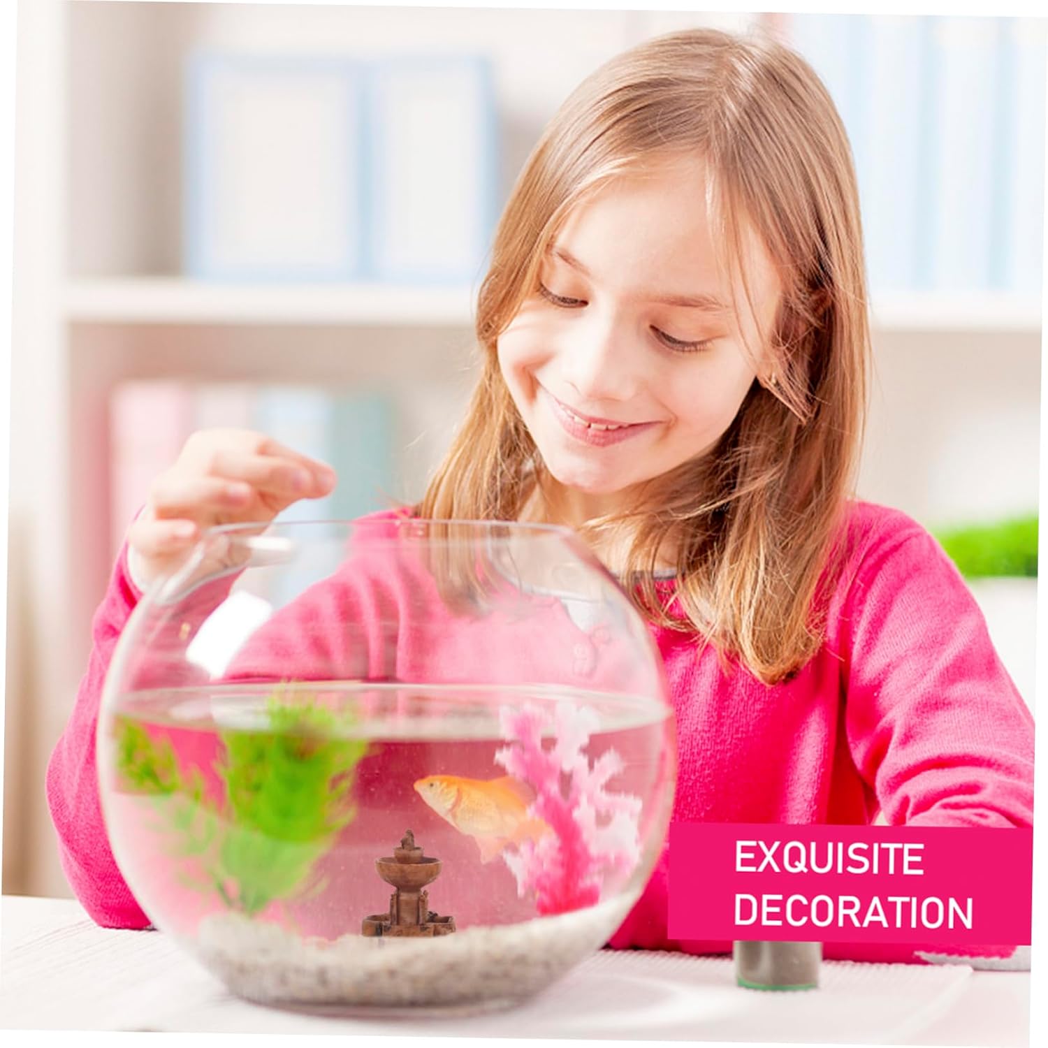 3Pcs Miniature Resin Fountain Decor for Tabletop and Fairy Garden