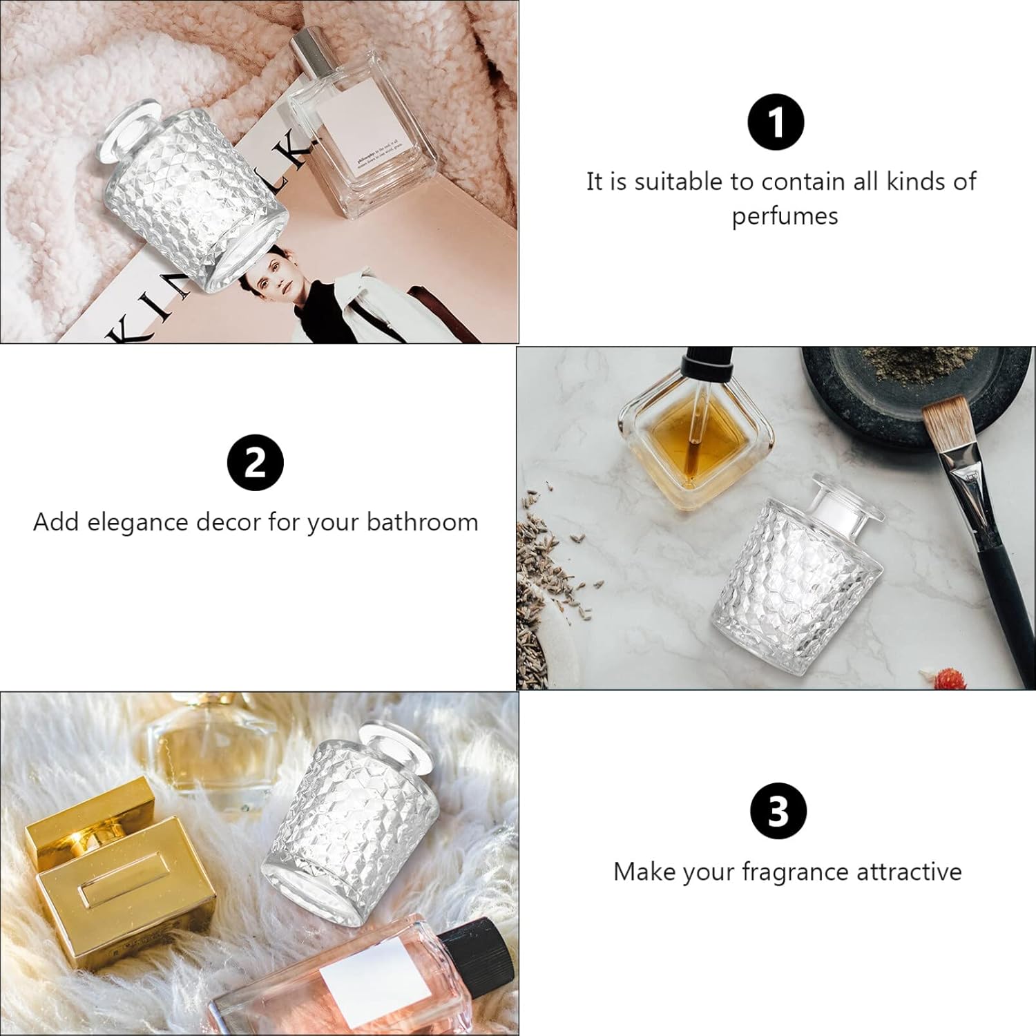 Diamond Aromatherapy Diffuser Bottle Set