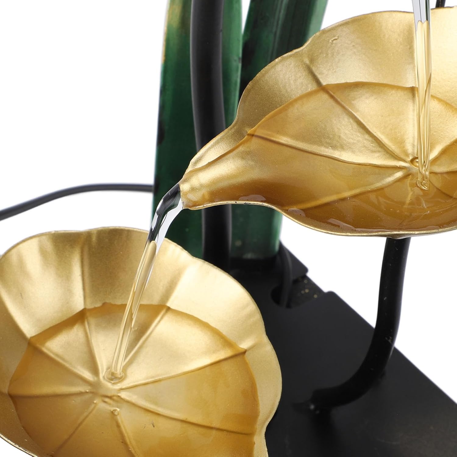 Compact Tabletop Fountain with LED Light and Adjustable Flow