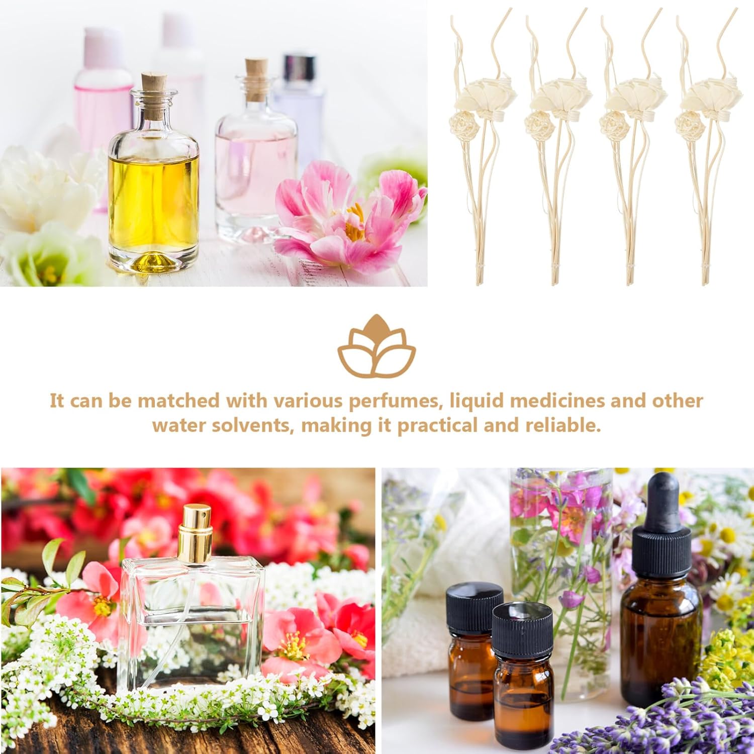 7 Sets of Replacement Diffuser Sticks for Aromatherapy Decor