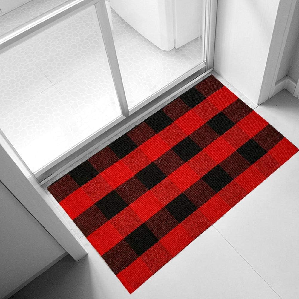 Ukeler Buffalo Check Rug 2 x 3 Machine Washable