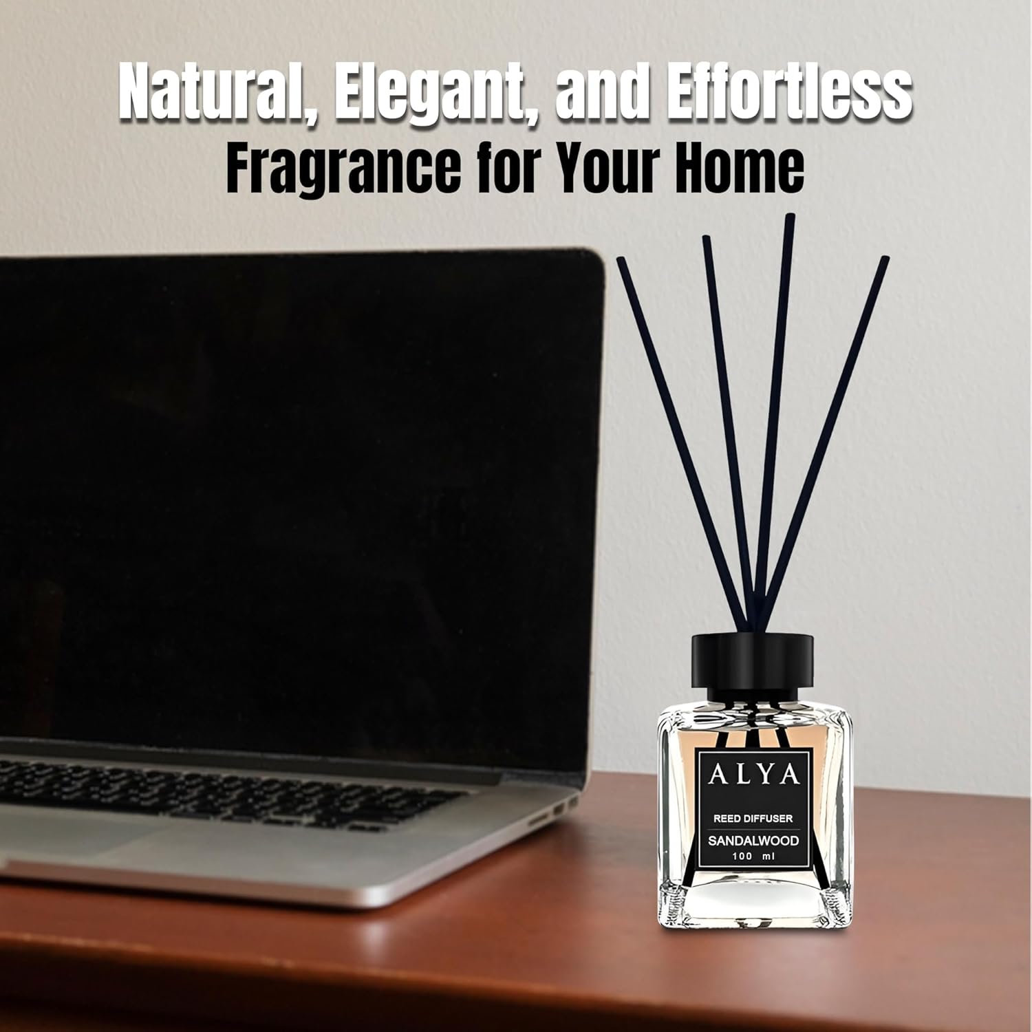 Sandalwood Reed Diffuser for Home - 100ml Long Lasting Aroma