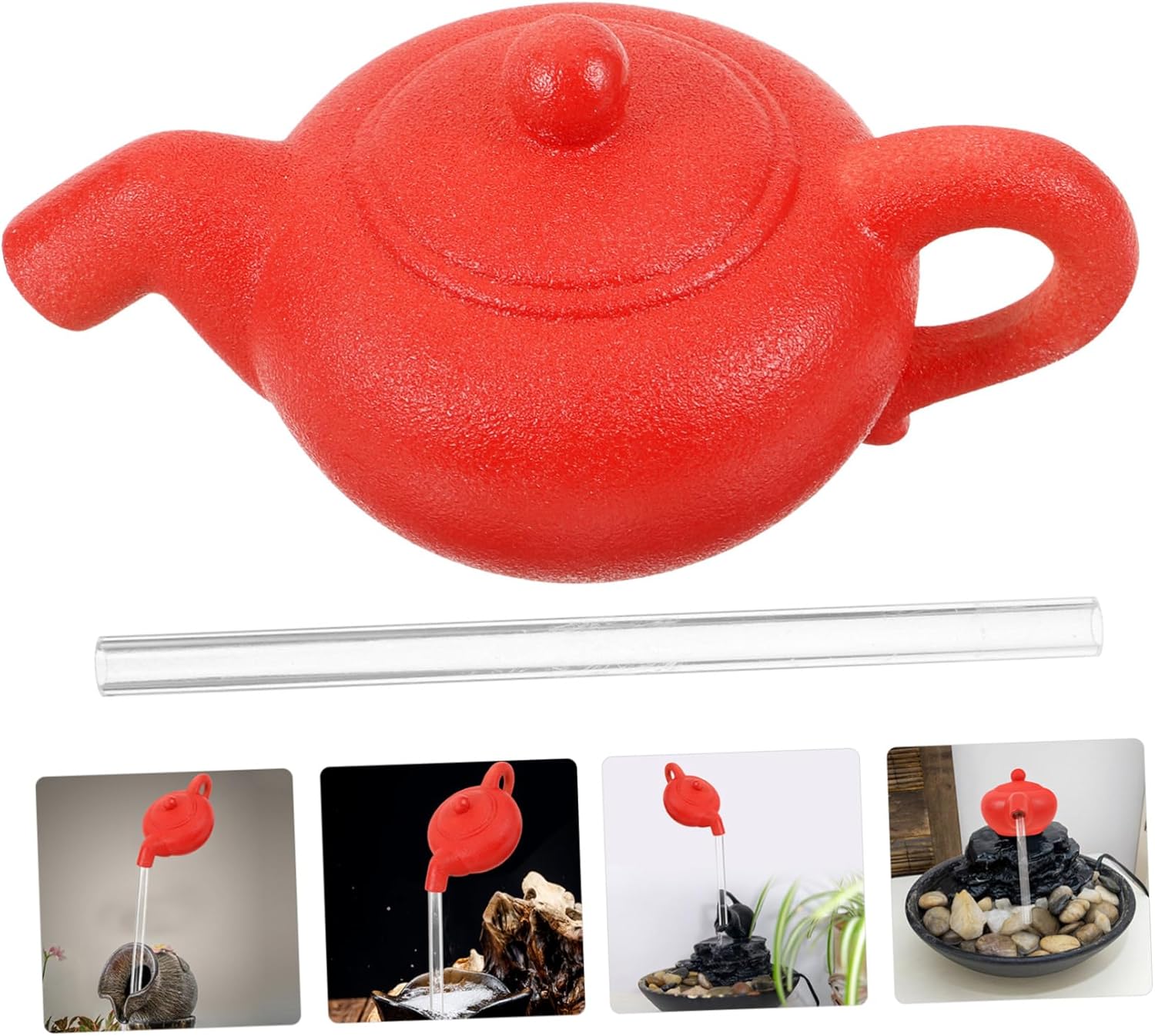 Happyyami Floating Teapot Waterfall Tabletop Fountain