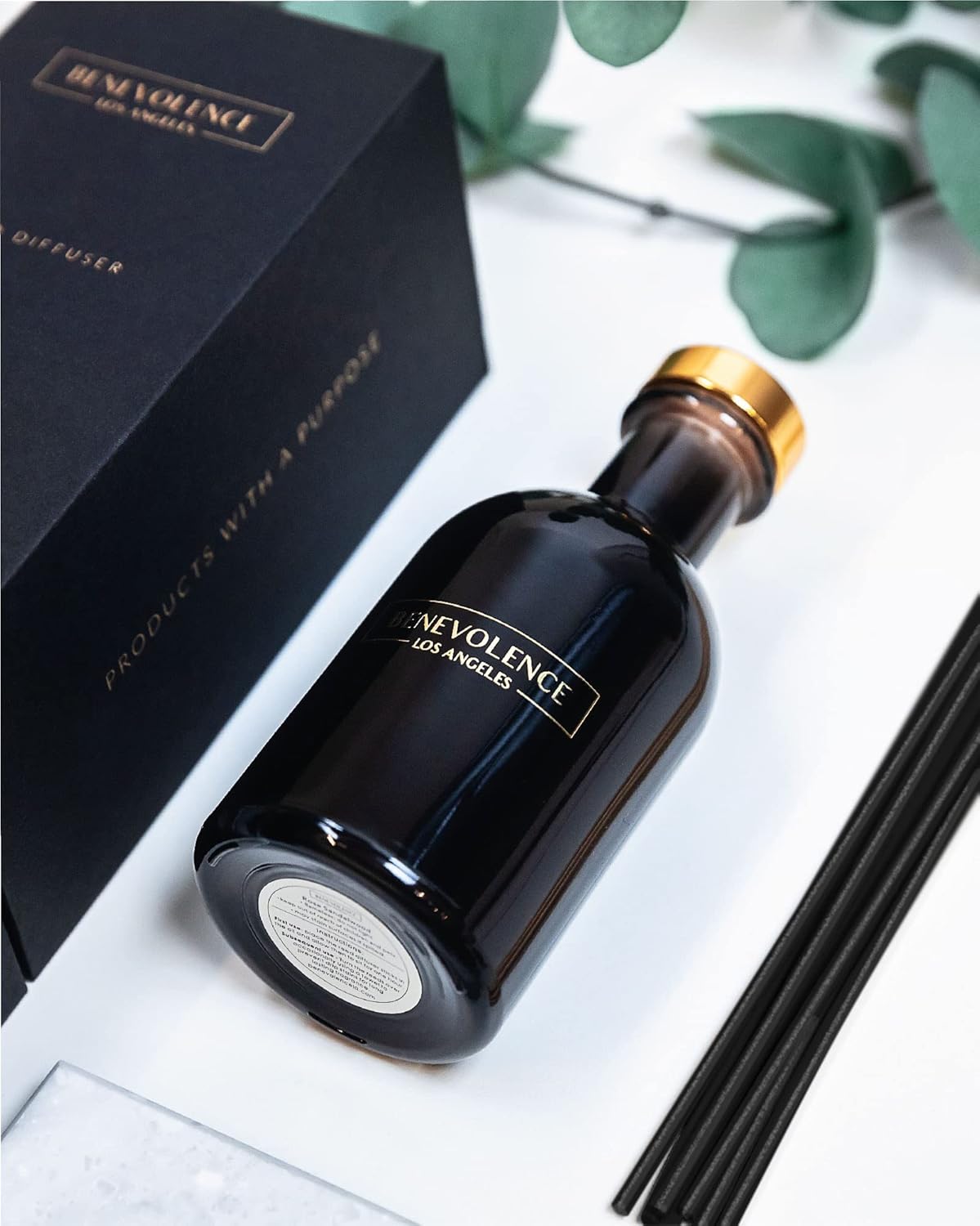 Benevolence LA Bergamot Jasmine Reed Diffuser Set