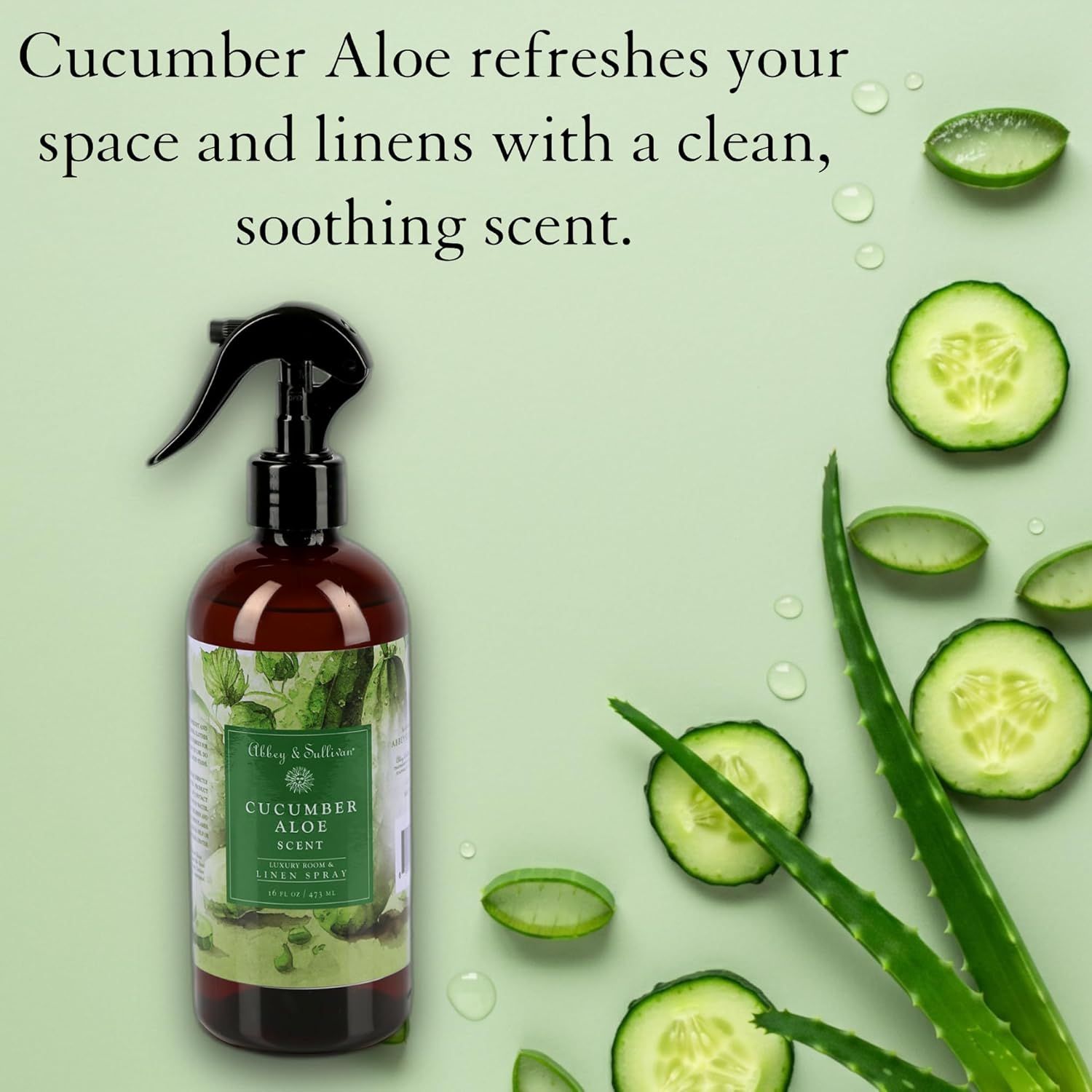 Abbey Sullivan Linen Spray Cucumber Aloe Pack of 2 16 oz