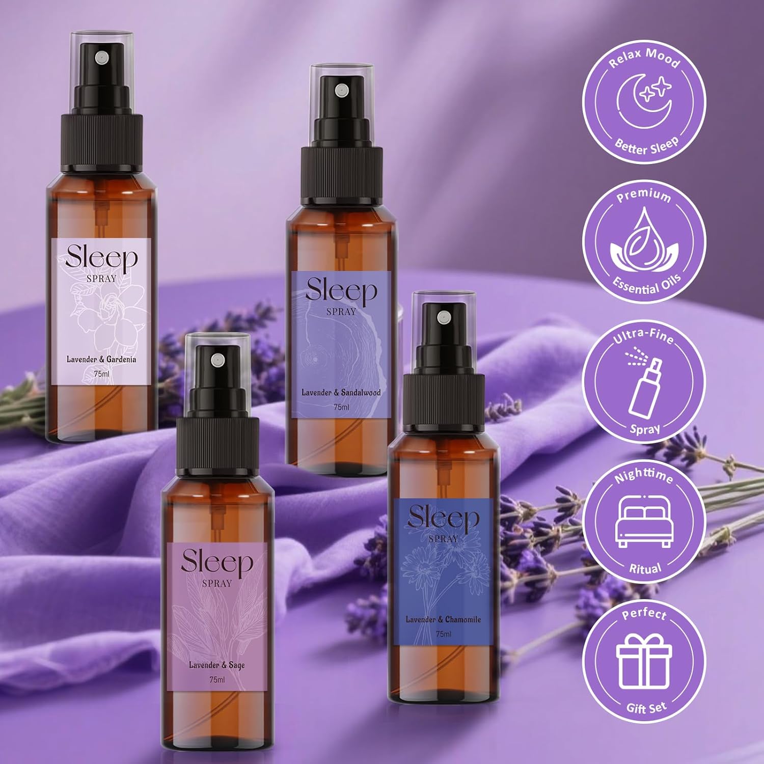 STRN Lavender Blend Fragrant Room Spray Set 4 Pack