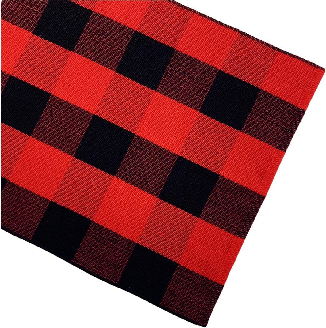 Ukeler Buffalo Check Rug 2 x 3 Machine Washable