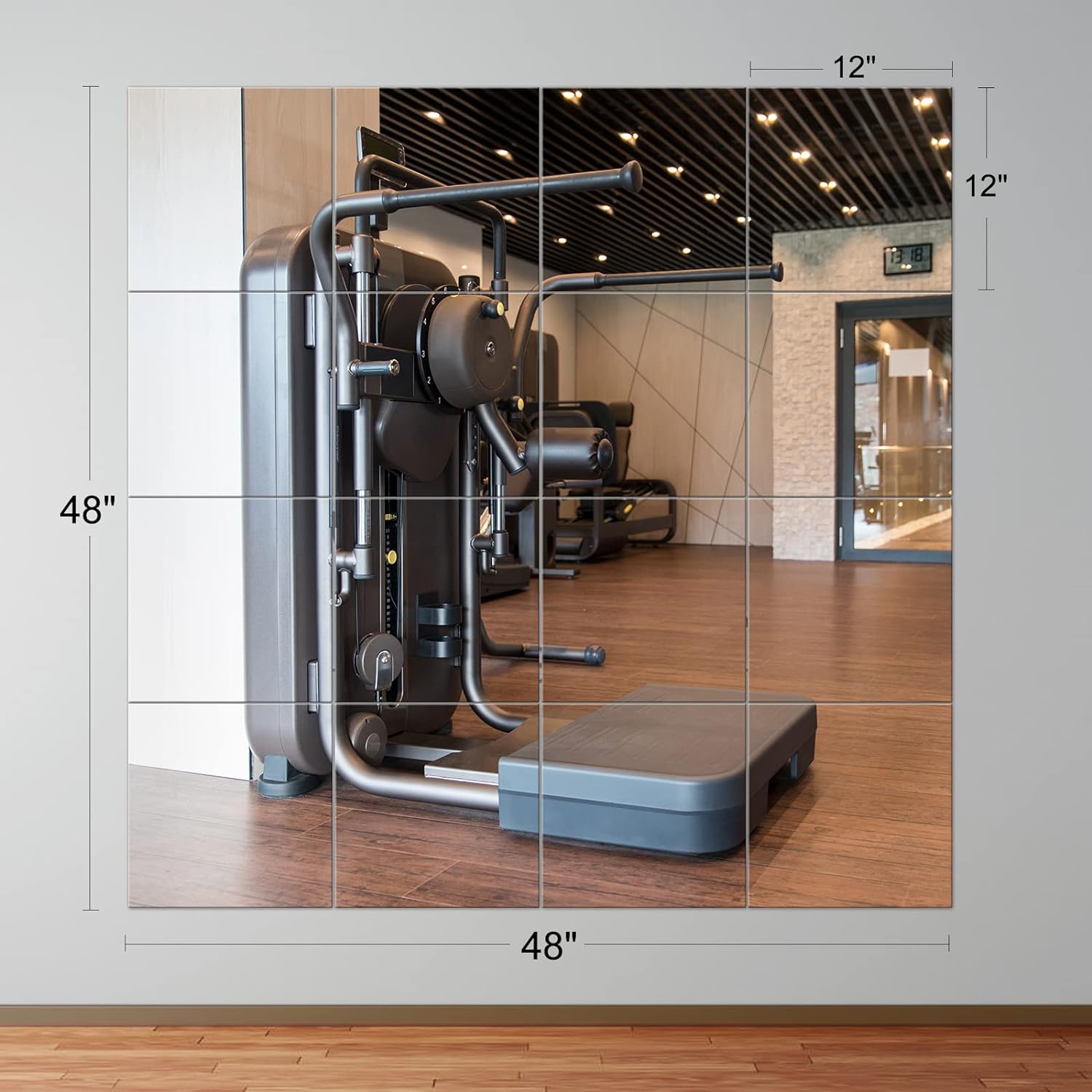 EVENLIVE 16PCS Frameless Mirror Tiles Set