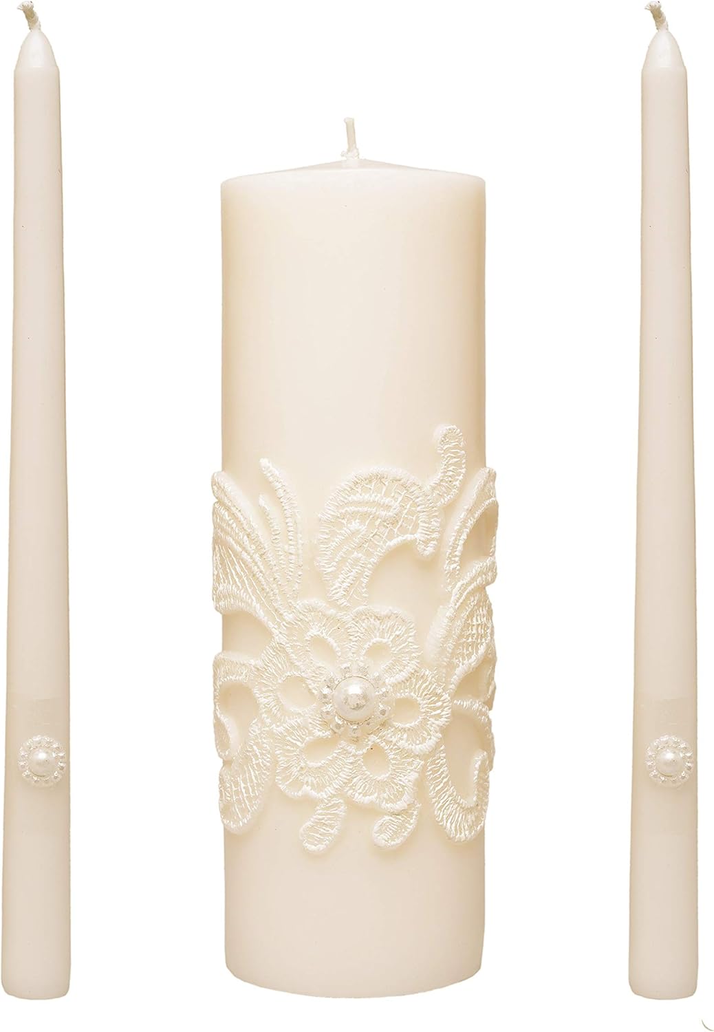 Hosley Unity Candles Set Wedding Bundle with Fragrance Gift Box