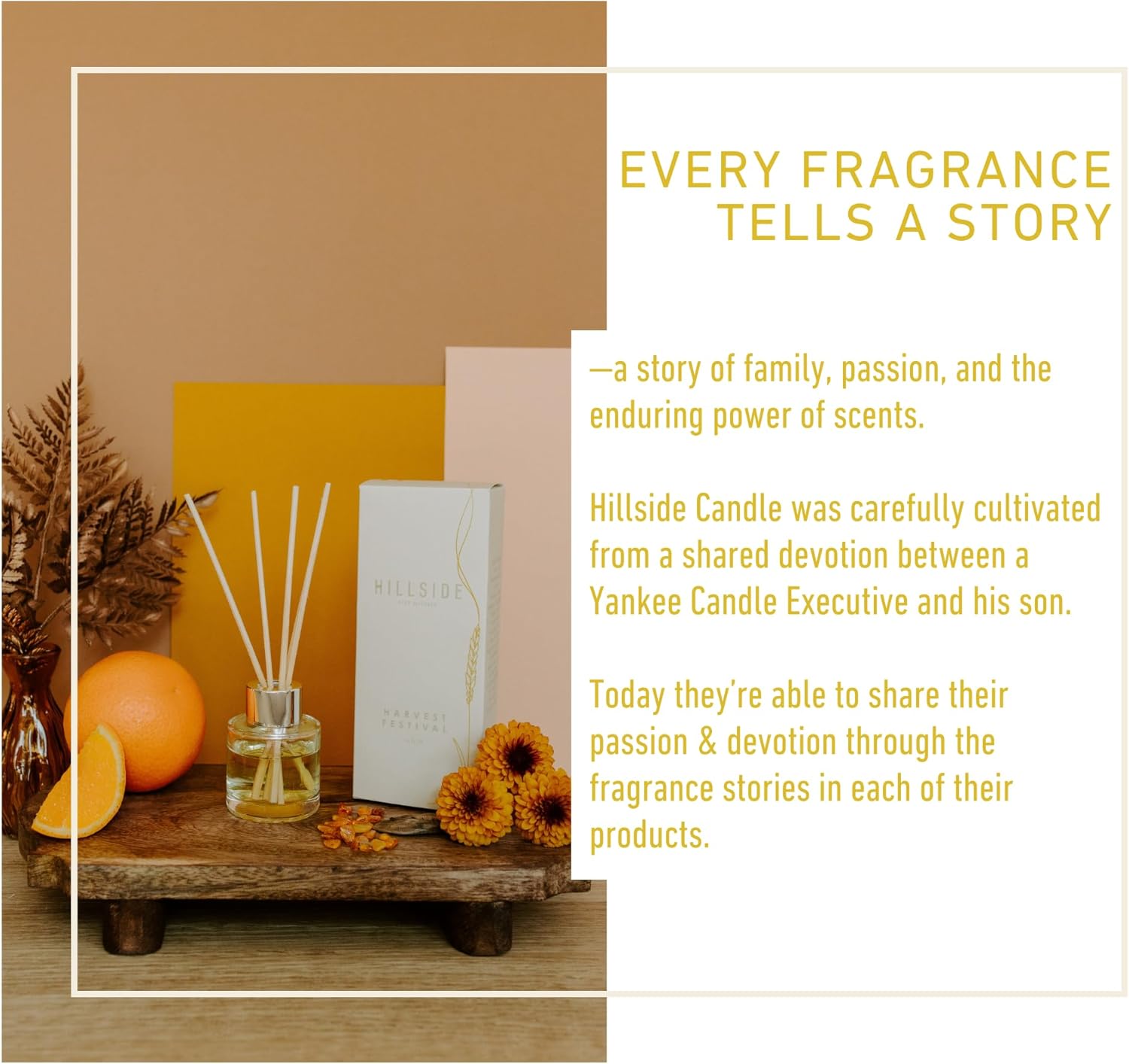Harvest Festival Reed Diffuser - 90 Day Fragrance Non-Toxic Sustainable