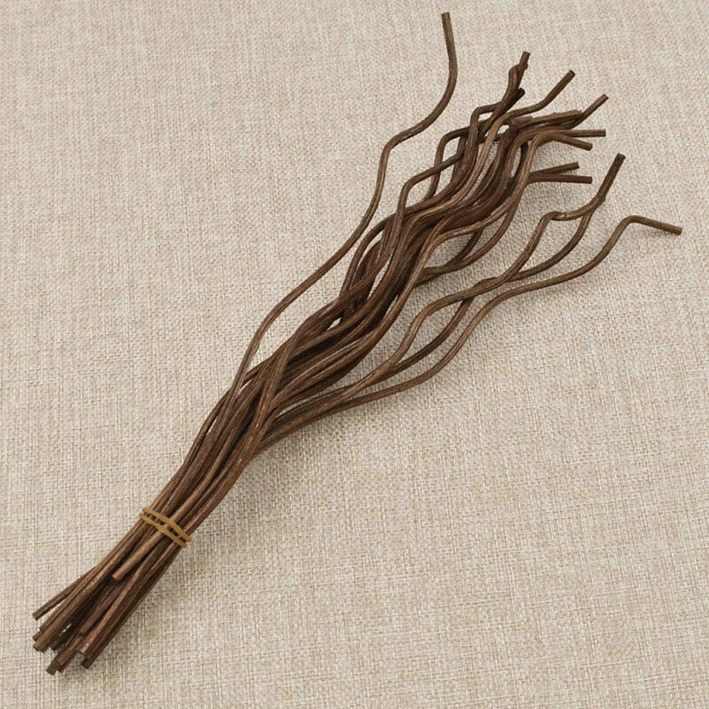 20pcs Wavy Rattan Diffuser Sticks for Bedroom and Living Room