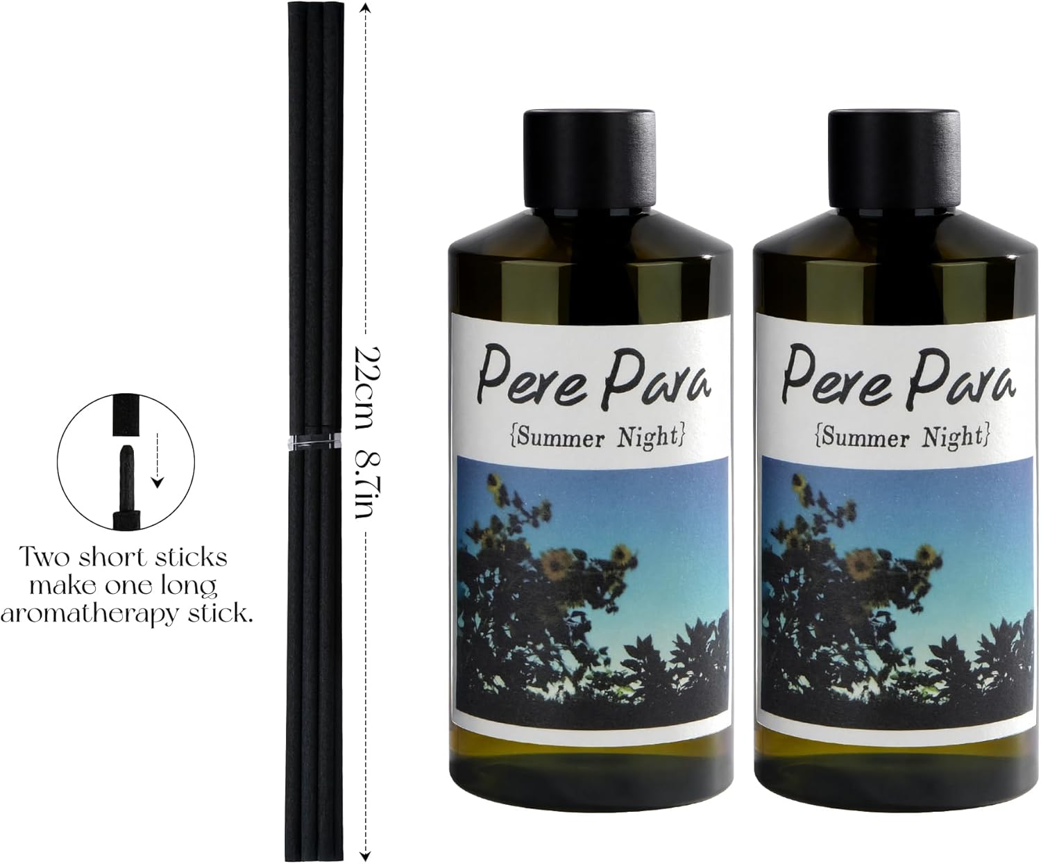 Summer Night Scent Premium Reed Diffuser Set 2 Pack