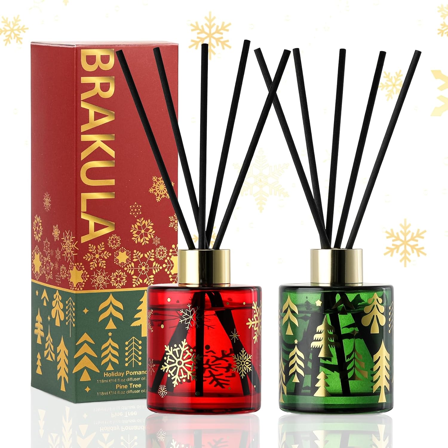 Brakula Reed Diffuser Set with 2 Scents