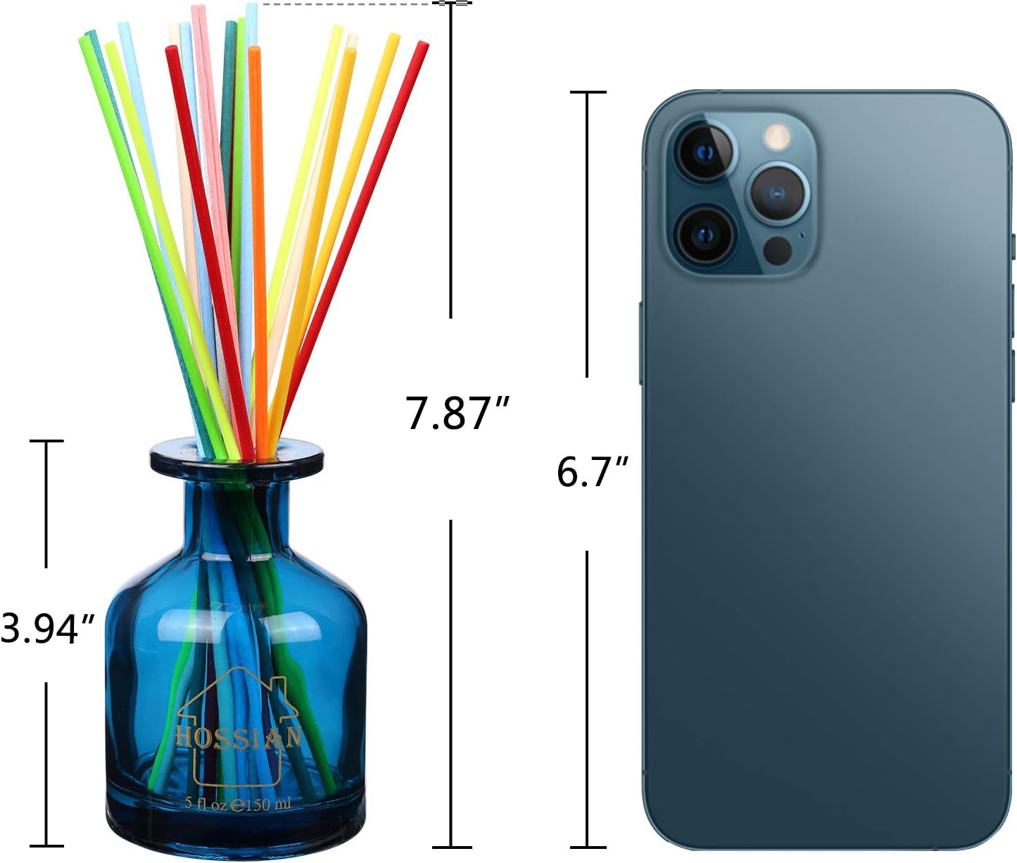 HOSSIAN Diffuser Bottles with Reed Sticks 1