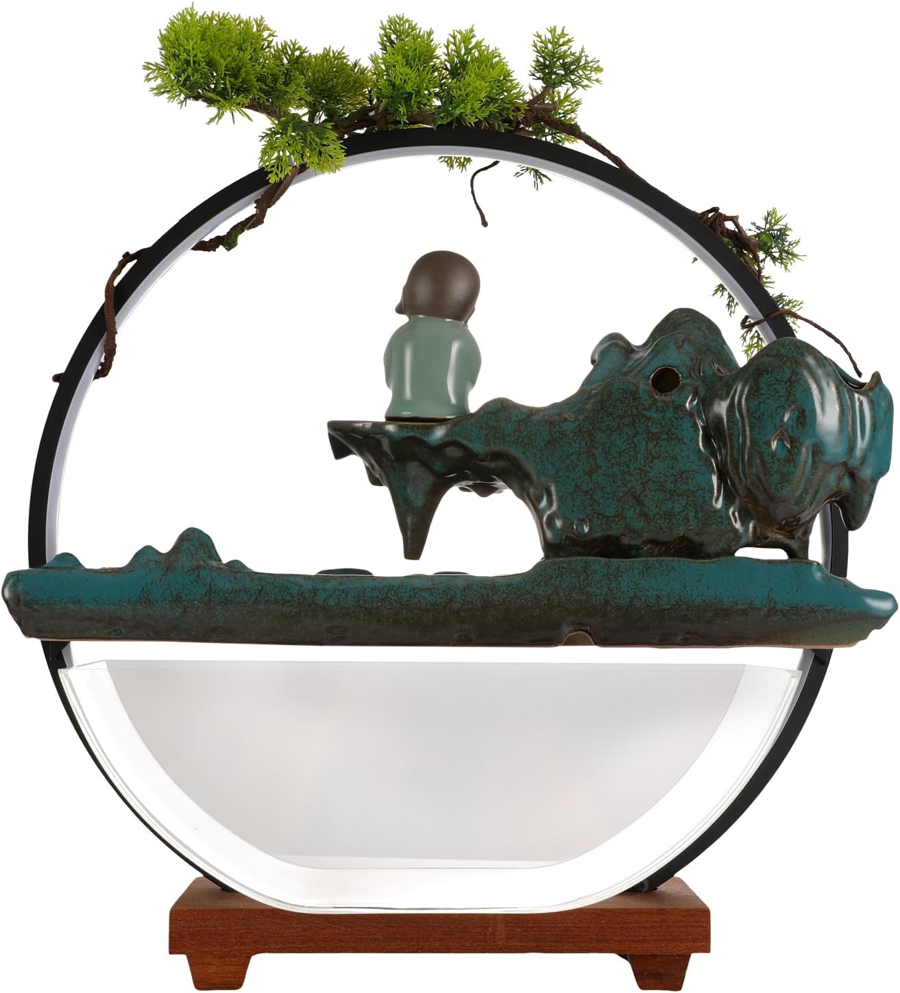 TFCFL Tabletop Fountain with LED Light Ring