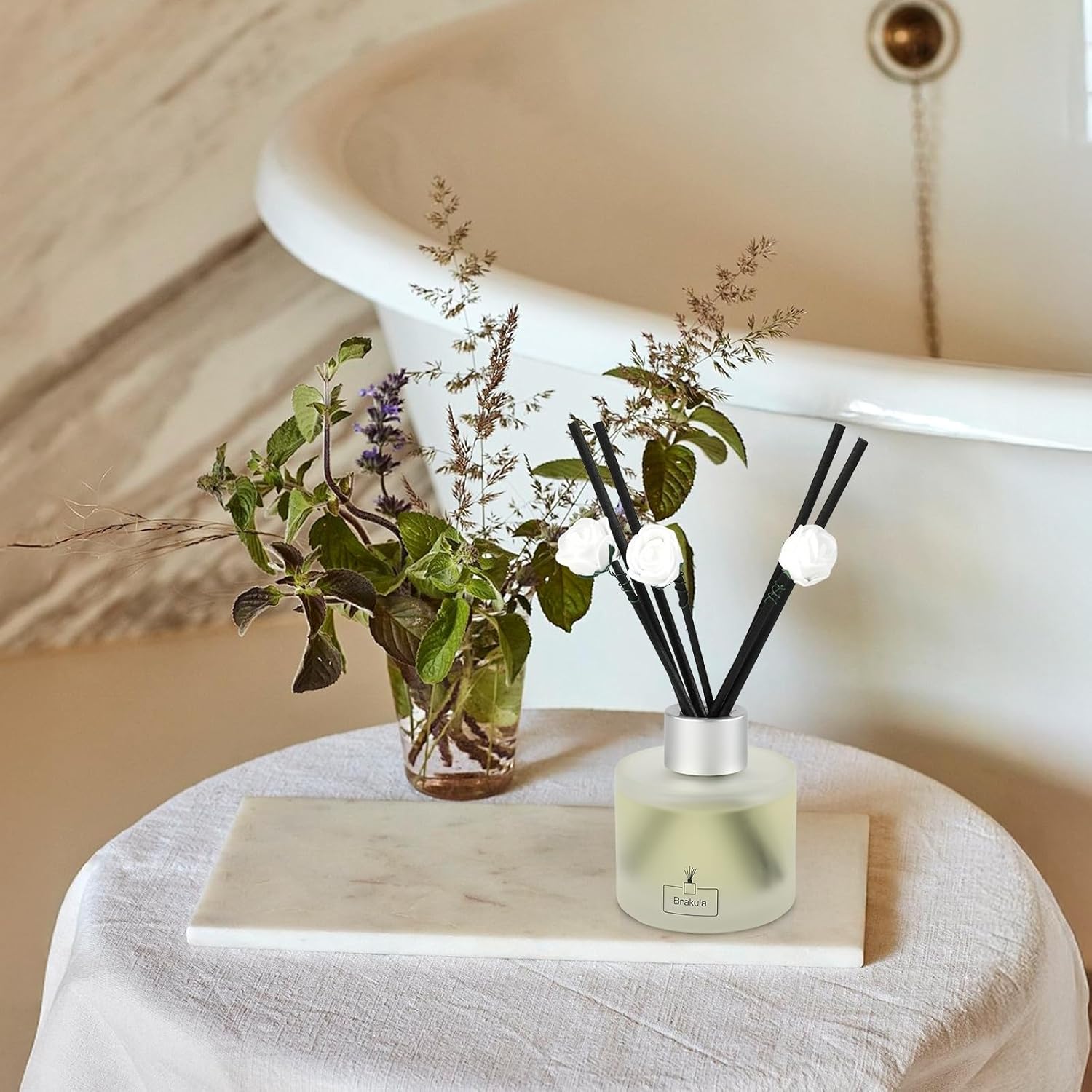 Brakula 2 Pack Reed Diffuser Set Bamboo Scented
