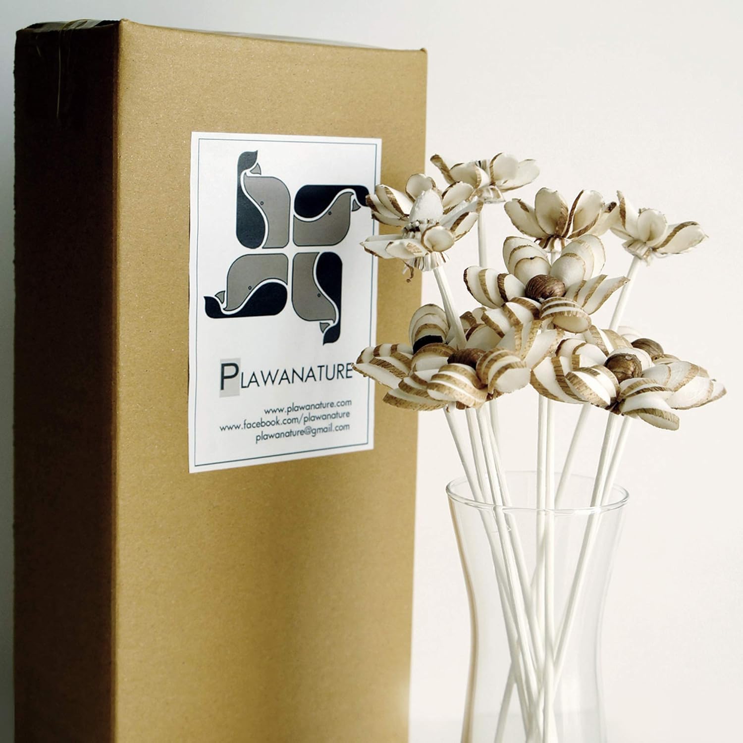 10 Geranium Sola Flower Reed Diffusers for Natural Home Fragrance