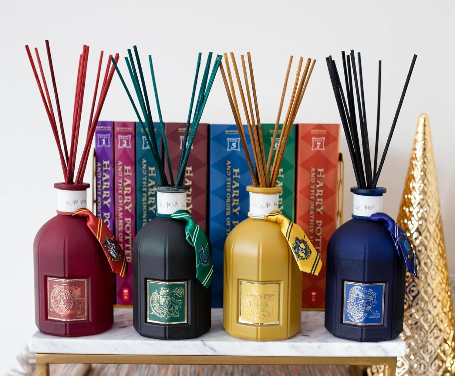 Harry Potter Hogwarts House 4-Piece Reed Diffuser Set