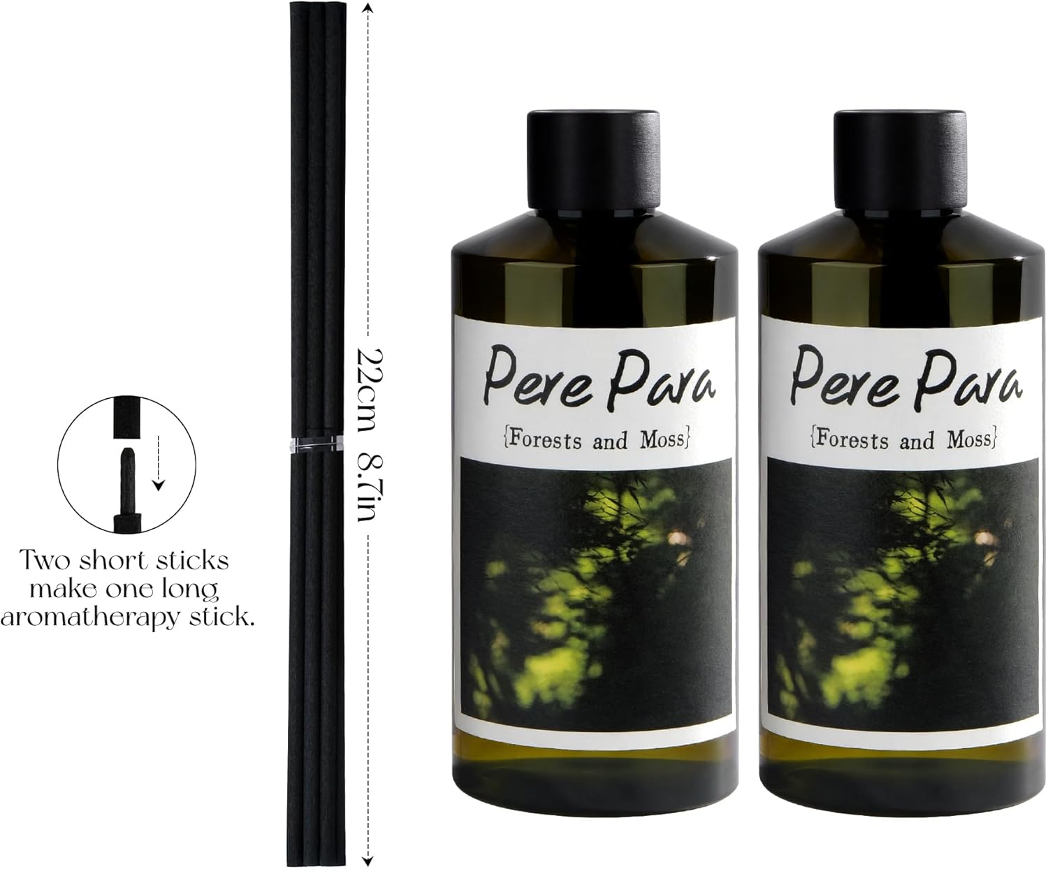 Forests and Moss Scent Premium Reed Diffuser Set 2 Pack