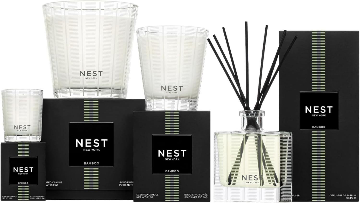 Bamboo Reed Diffuser Set with Refill and Liquid Soap