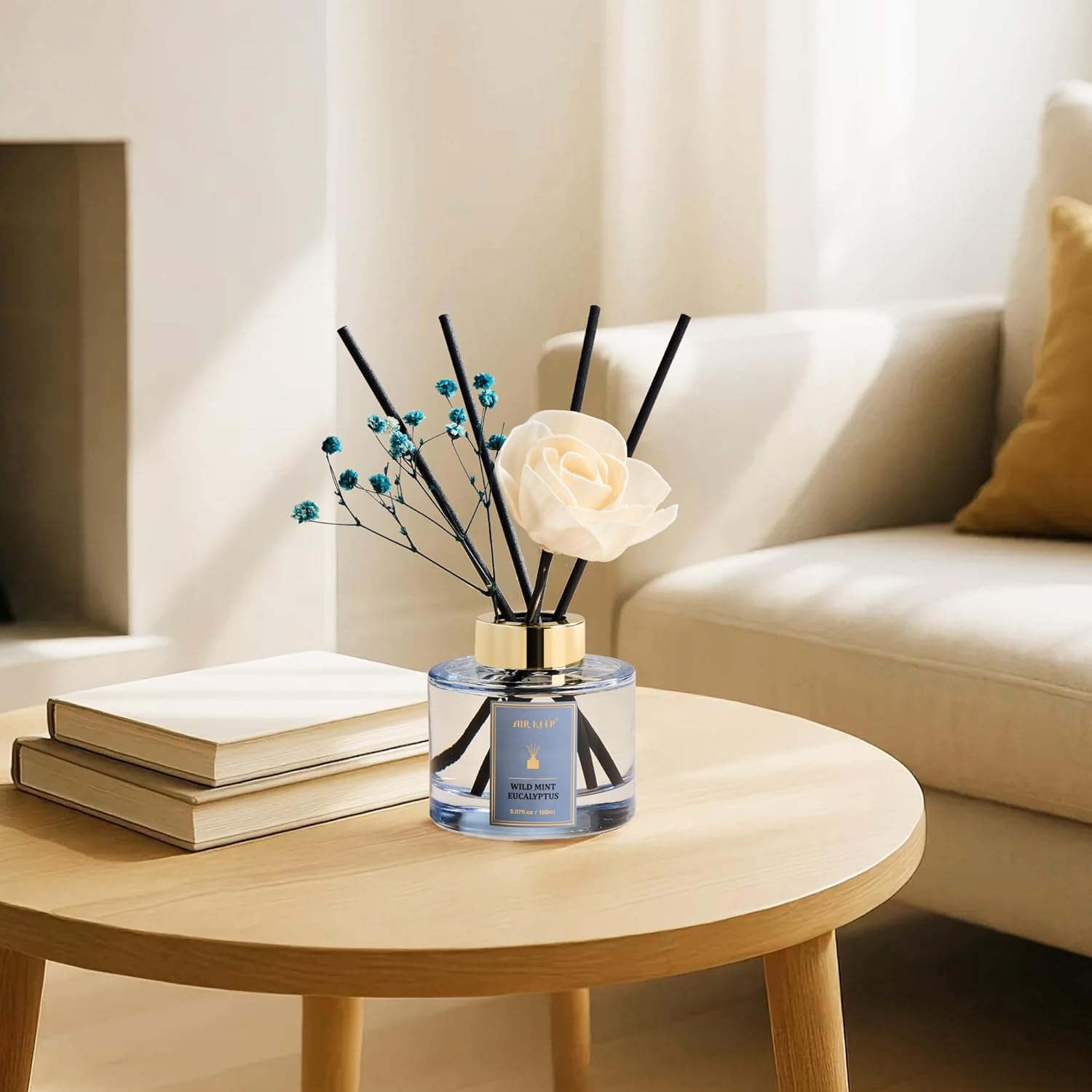 Airkeep Wild Mint Eucalyptus Reed Diffuser Set