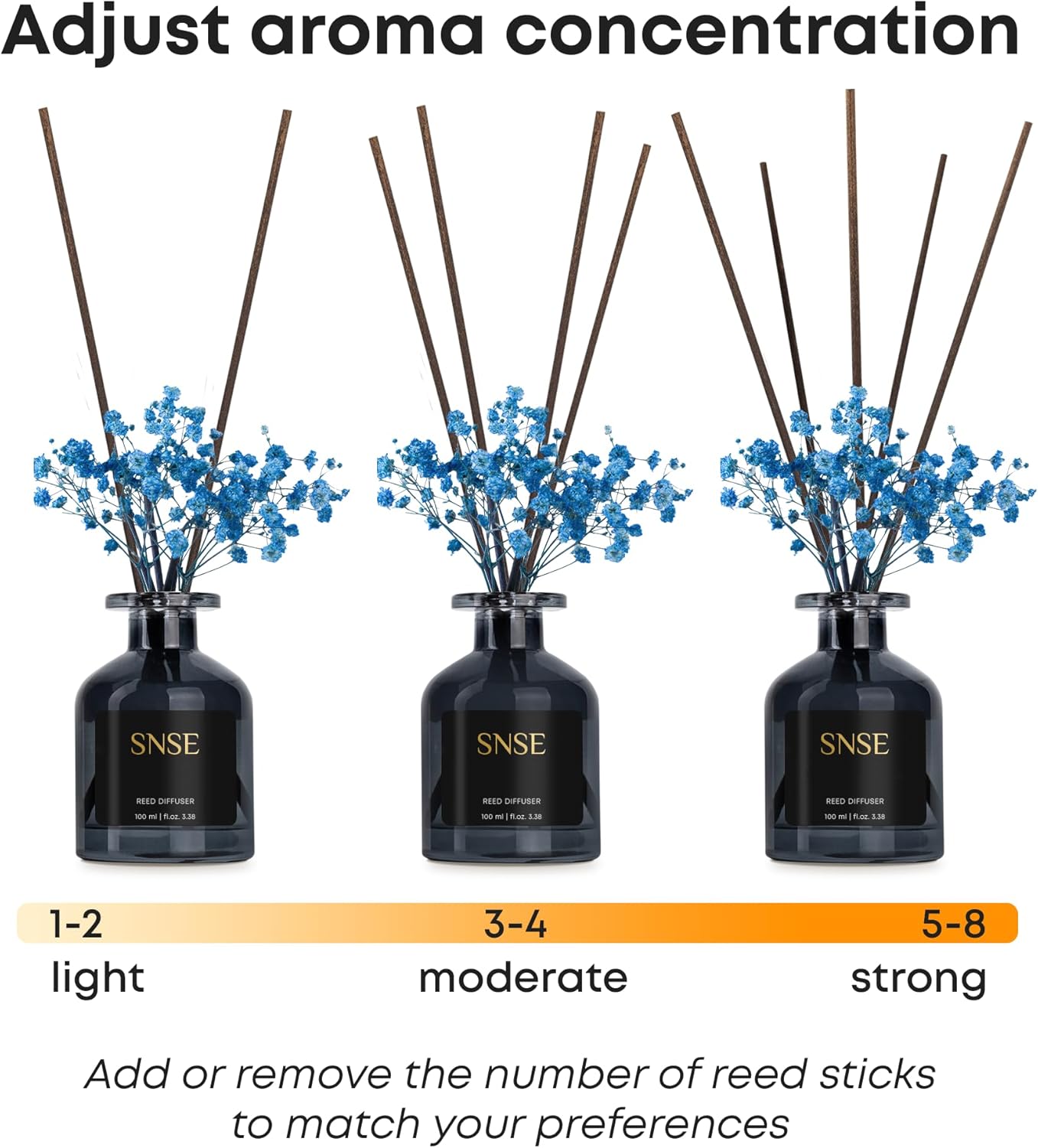 SNSE Baccarat with Flowers Reed Diffuser Set