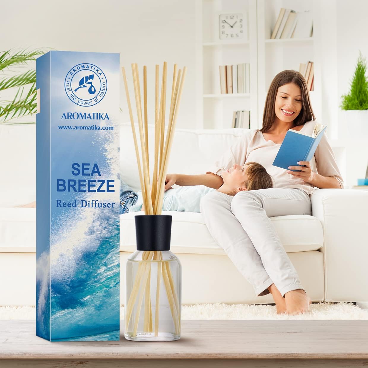 Sea Breeze Diffuser 34 Fl Oz - Fresh Long Lasting Fragrance Set