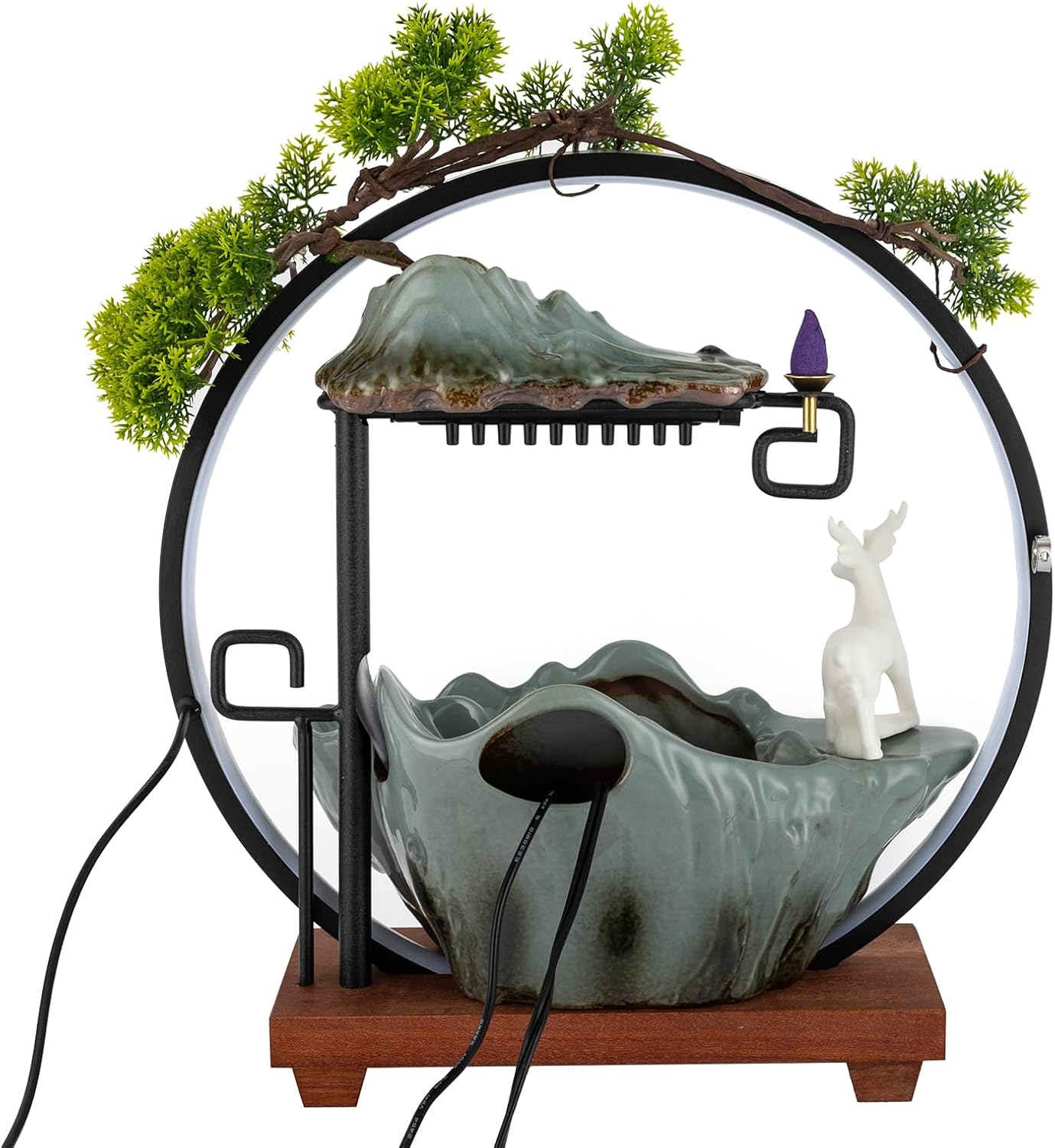 Tapischion Tabletop Fountain with Light Atomizer