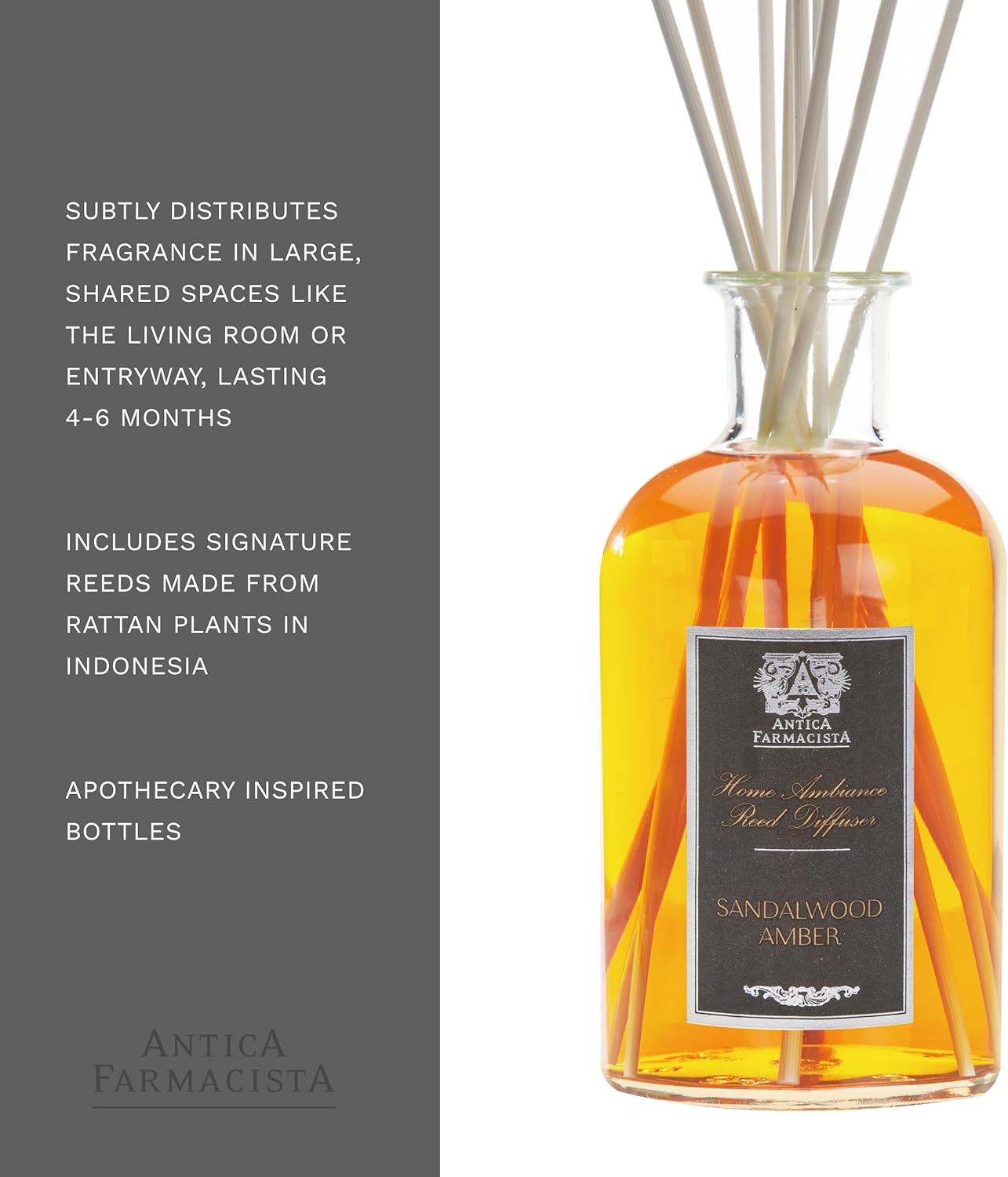 Antica Farmacista Reed Diffuser Sandalwood Amber 169 Fl Oz