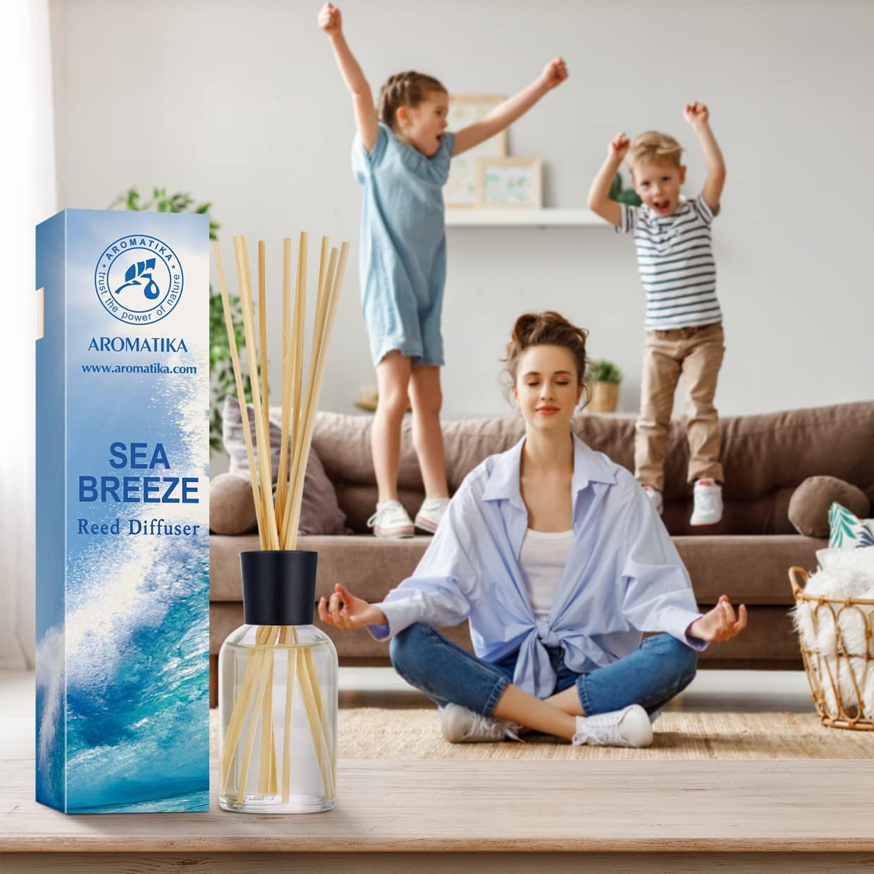 Sea Breeze Diffuser 34 Fl Oz - Fresh Long Lasting Fragrance Set