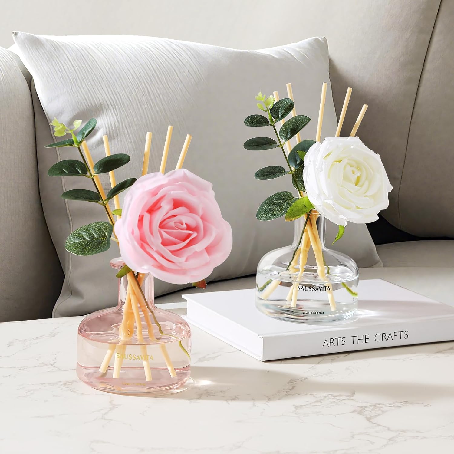 Saussavita Reed Diffusers Set Tangerine Pink Rose