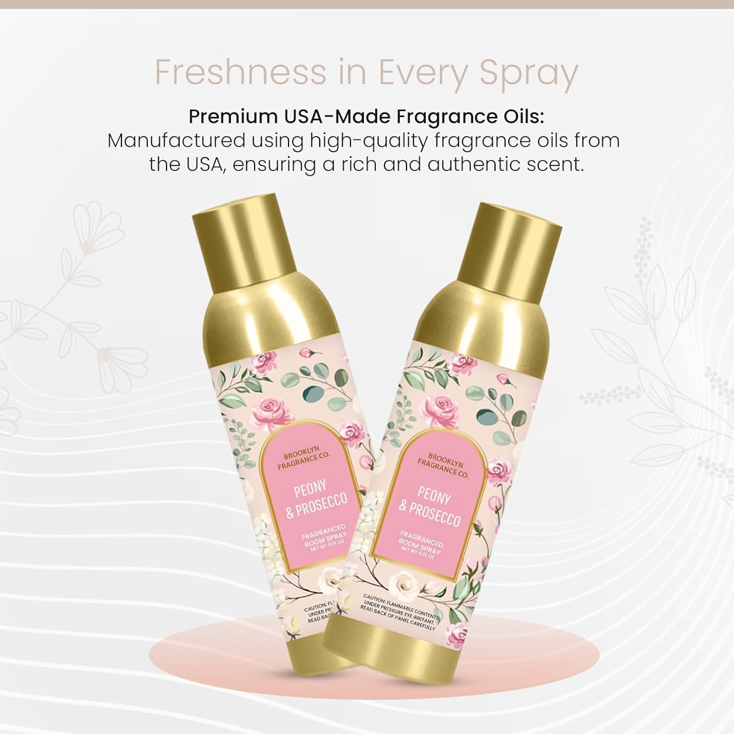 Brooklyn Fragrance Co Arches Room Spray - Floral Peony Prosecco 6 Fl Oz