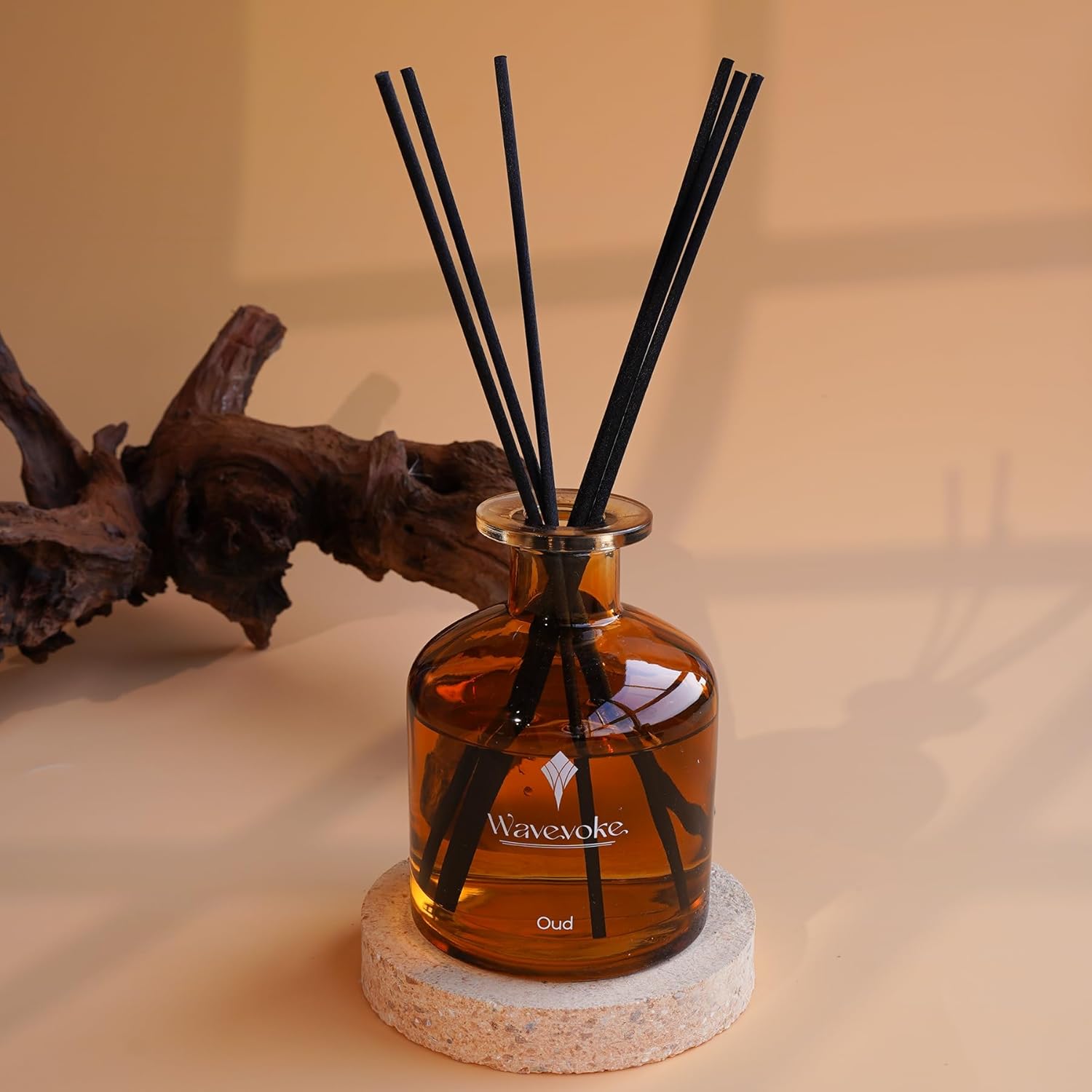 Wood Fragrance Reed Diffuser Stick Set 90 Days Cedar Sandalwood Aroma